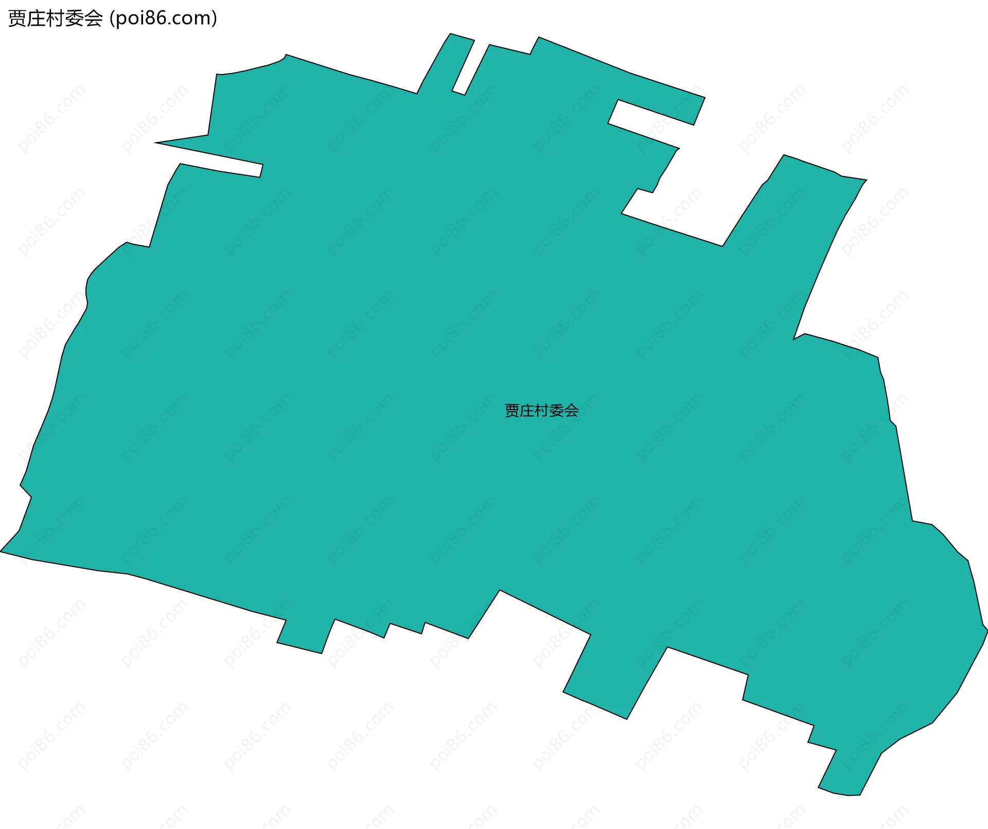 贾庄村委会边界地图
