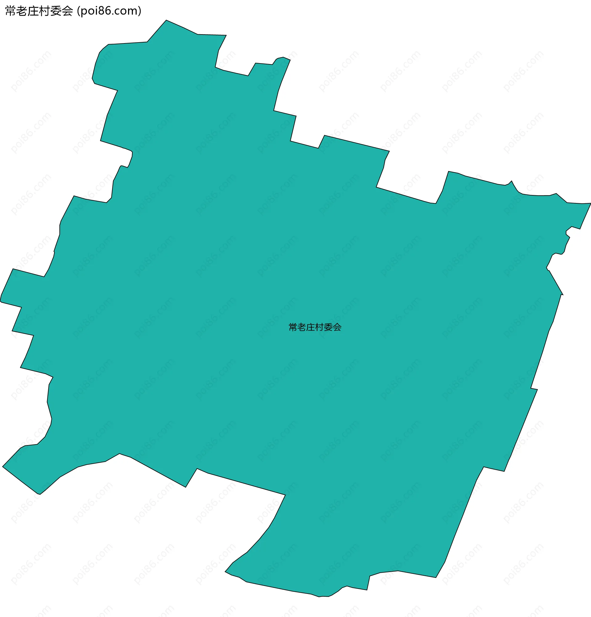 常老庄村委会边界地图