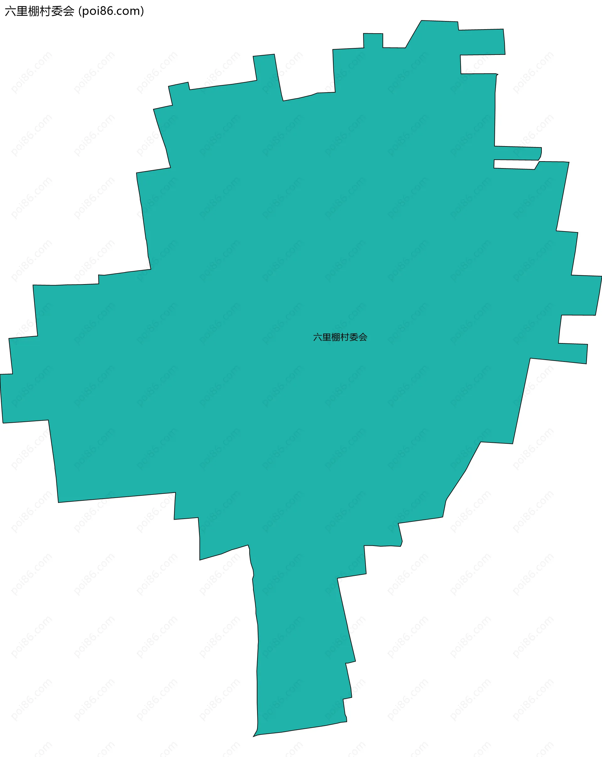 六里棚村委会边界地图