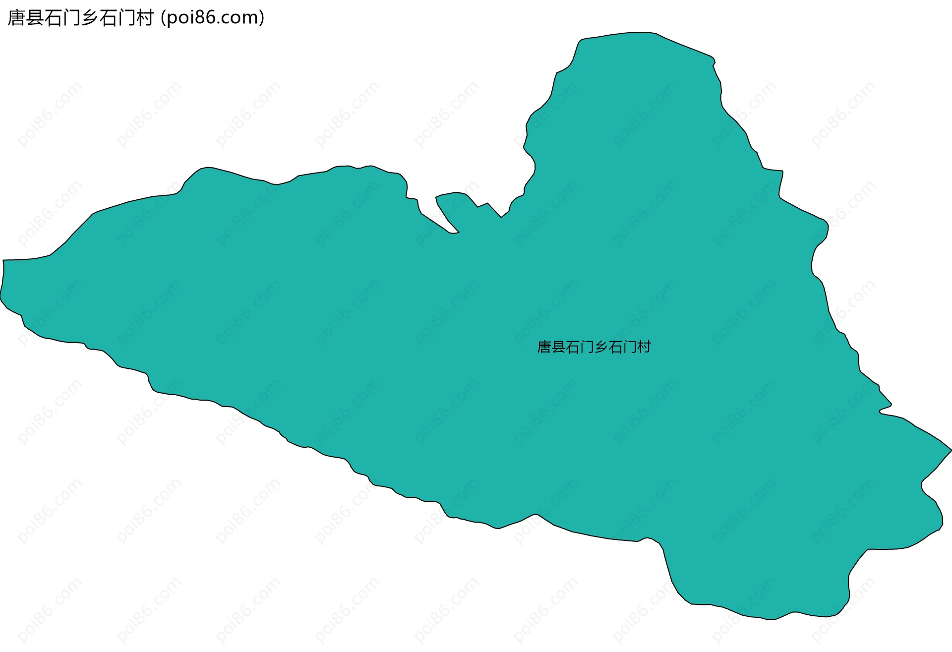 唐县石门乡石门村边界地图