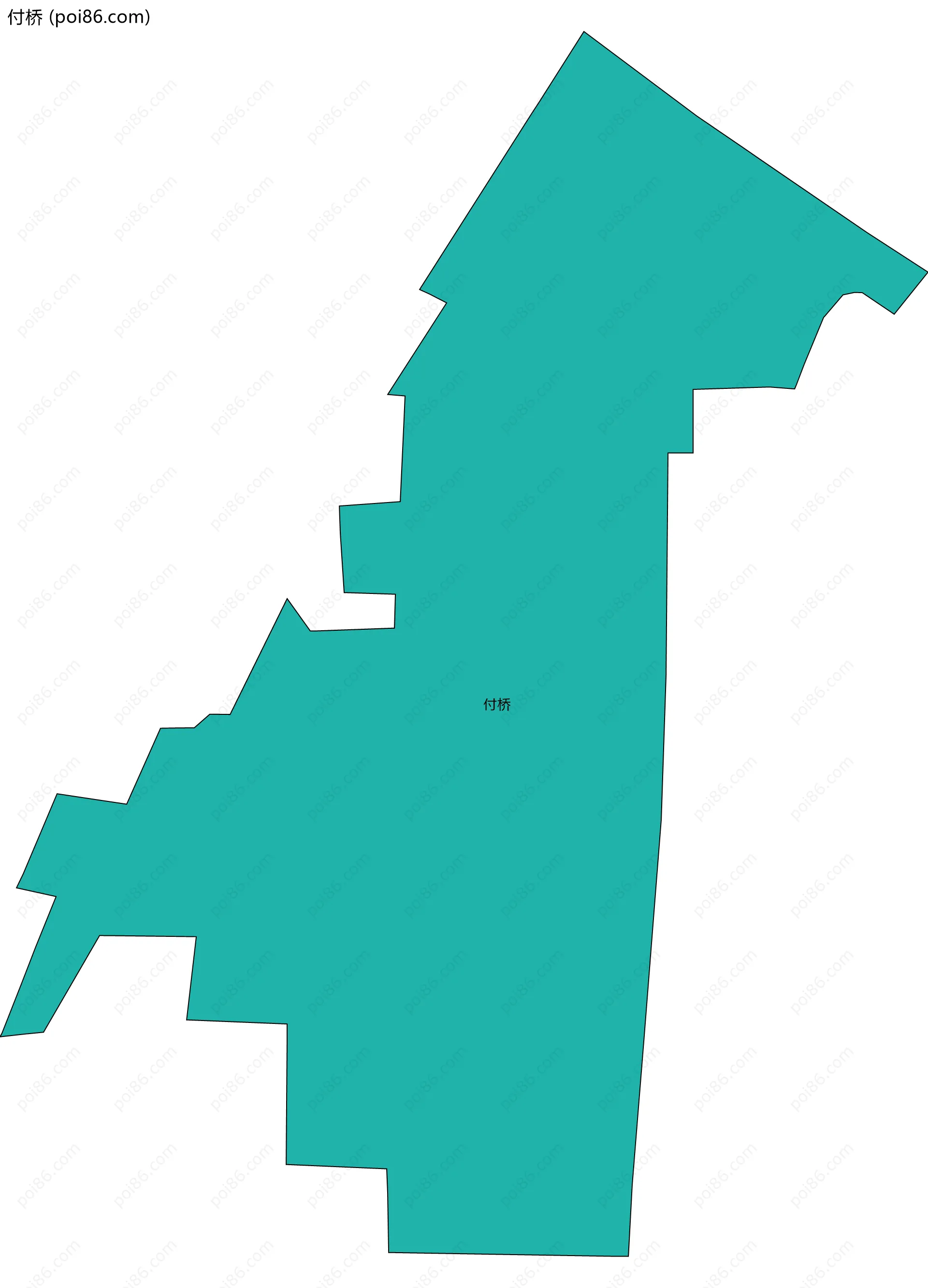 付桥边界地图