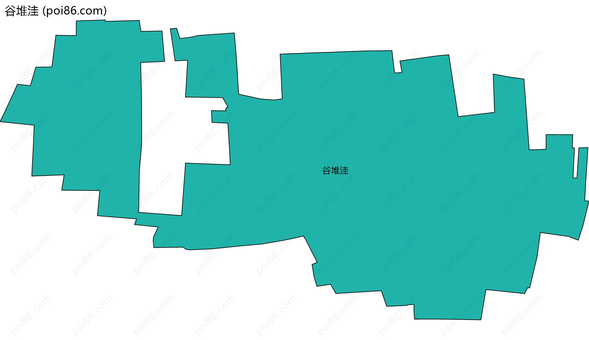谷堆洼边界地图