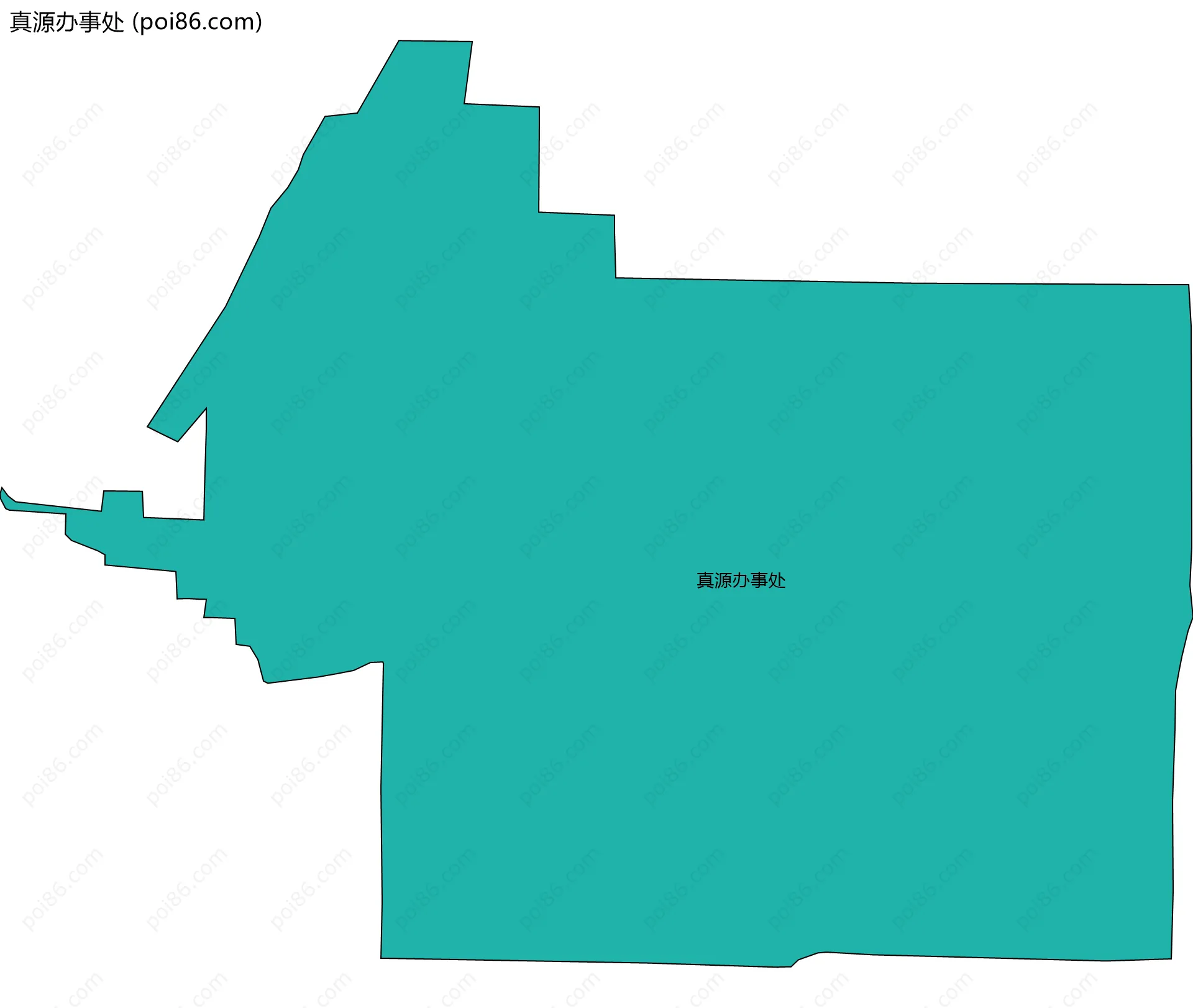 真源办事处边界地图