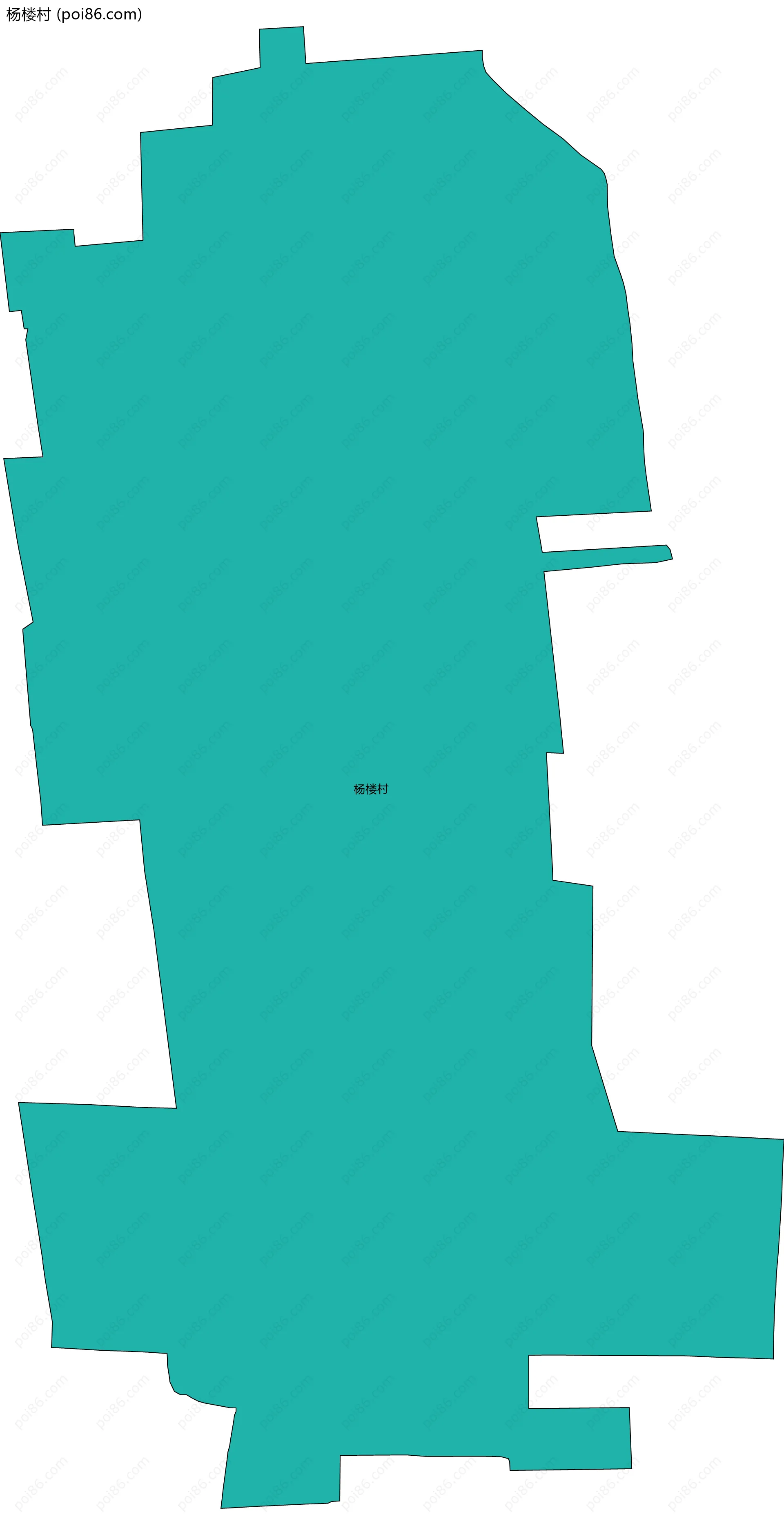 杨楼村边界地图