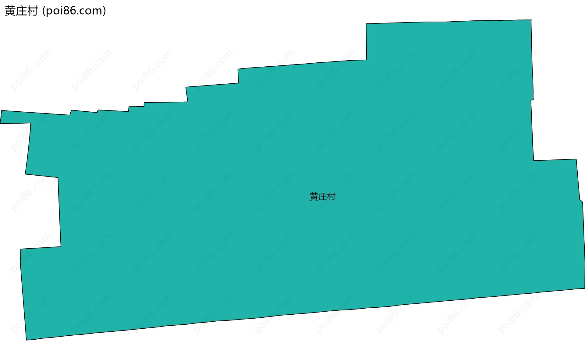 黄庄村边界地图