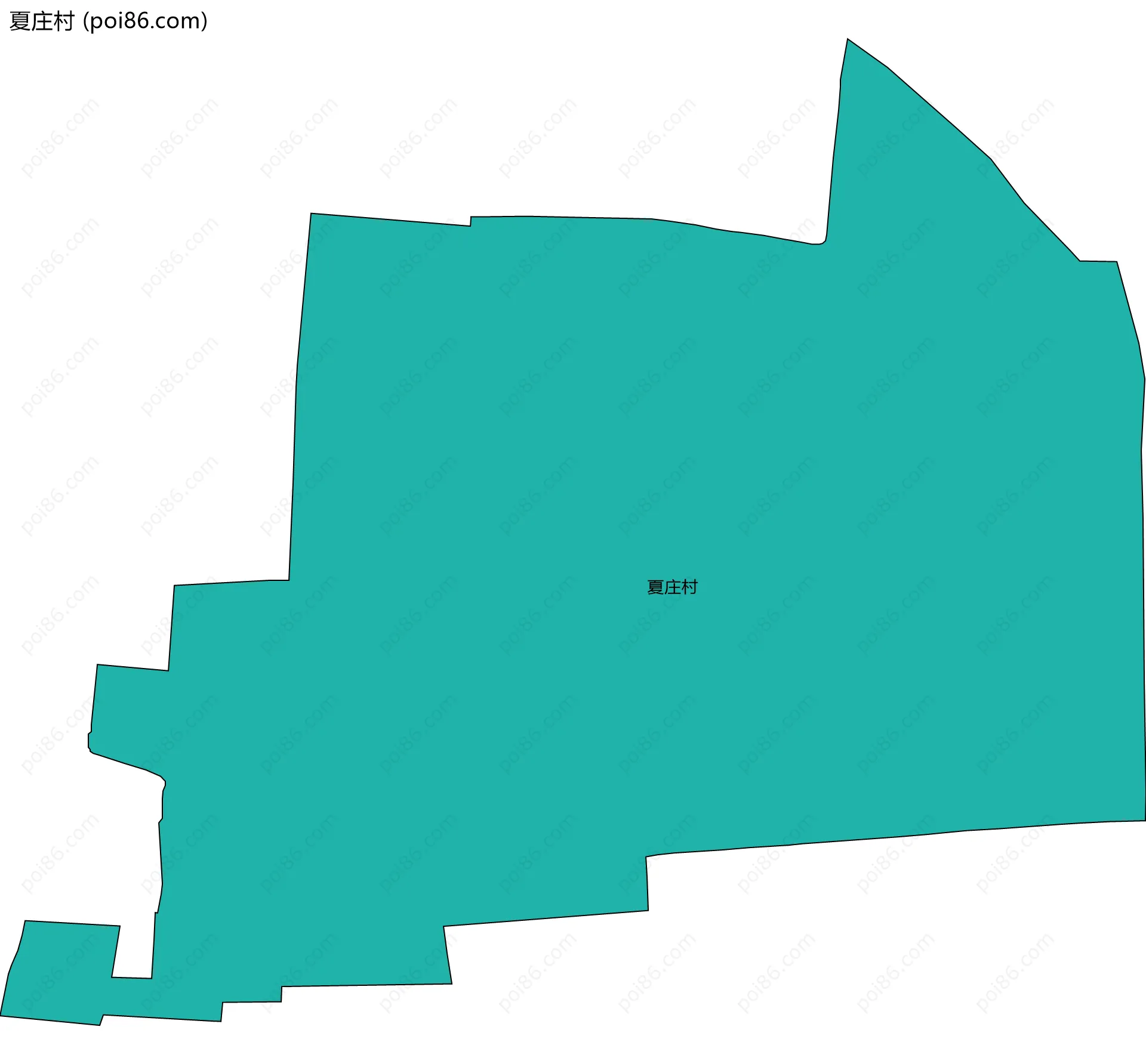 夏庄村边界地图