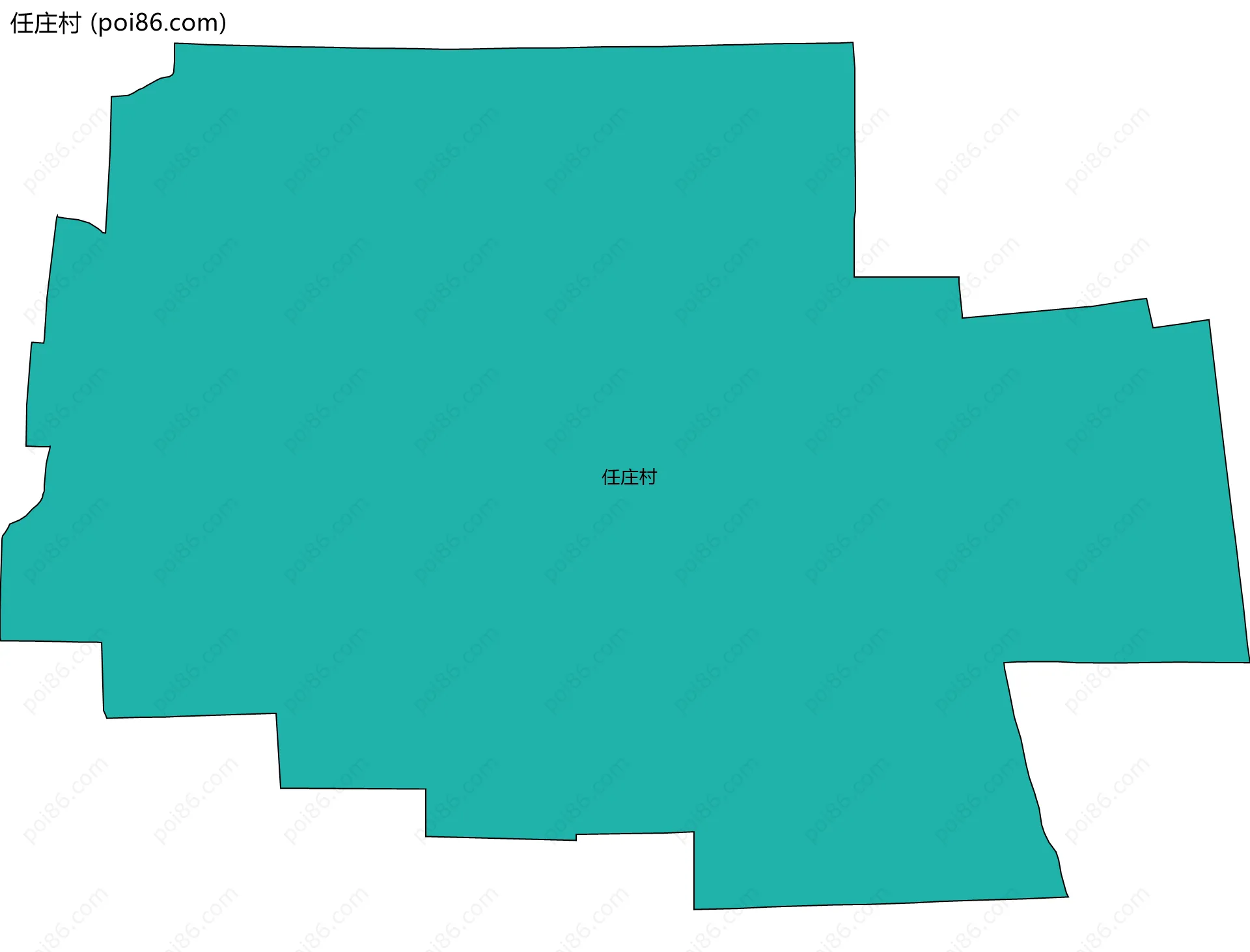 任庄村边界地图