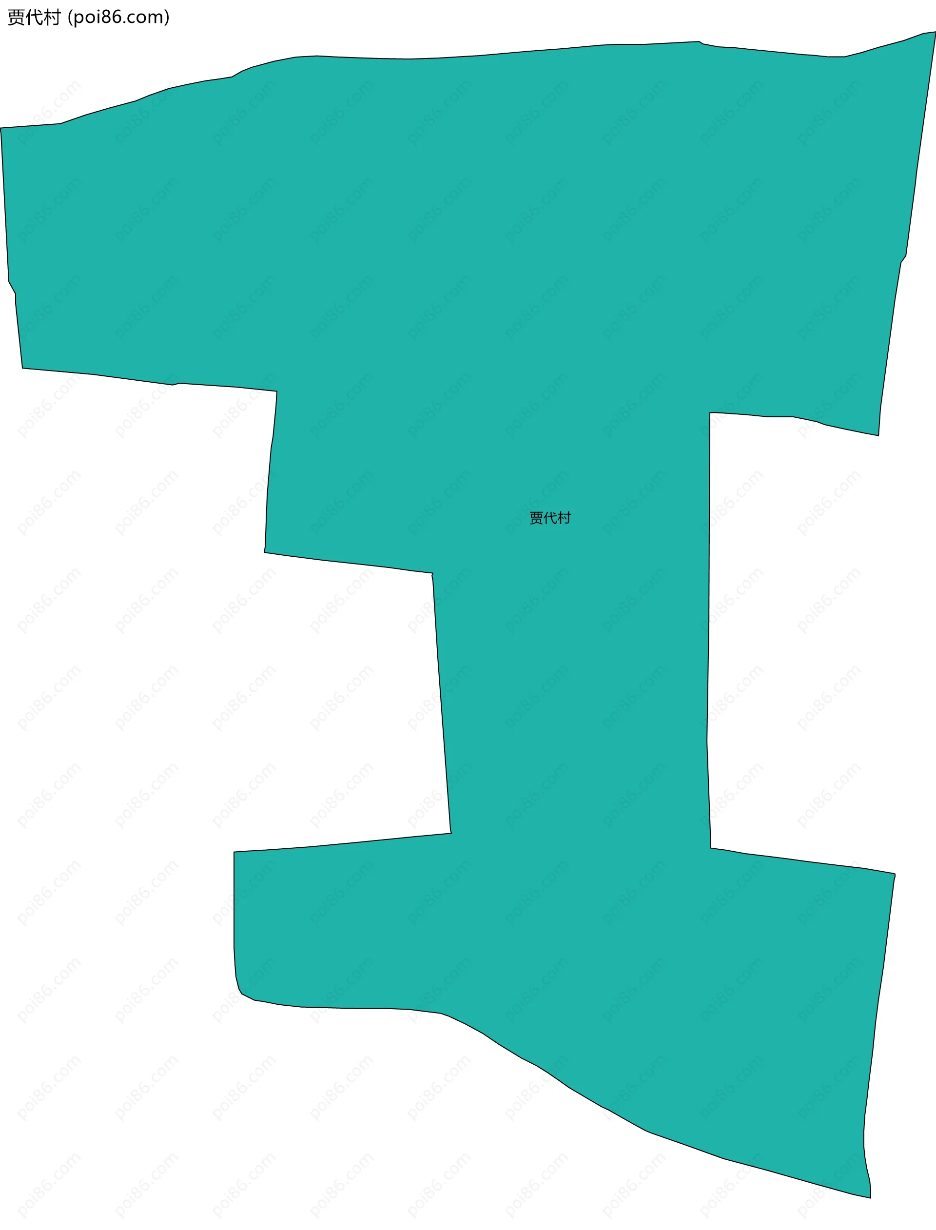 贾代村边界地图