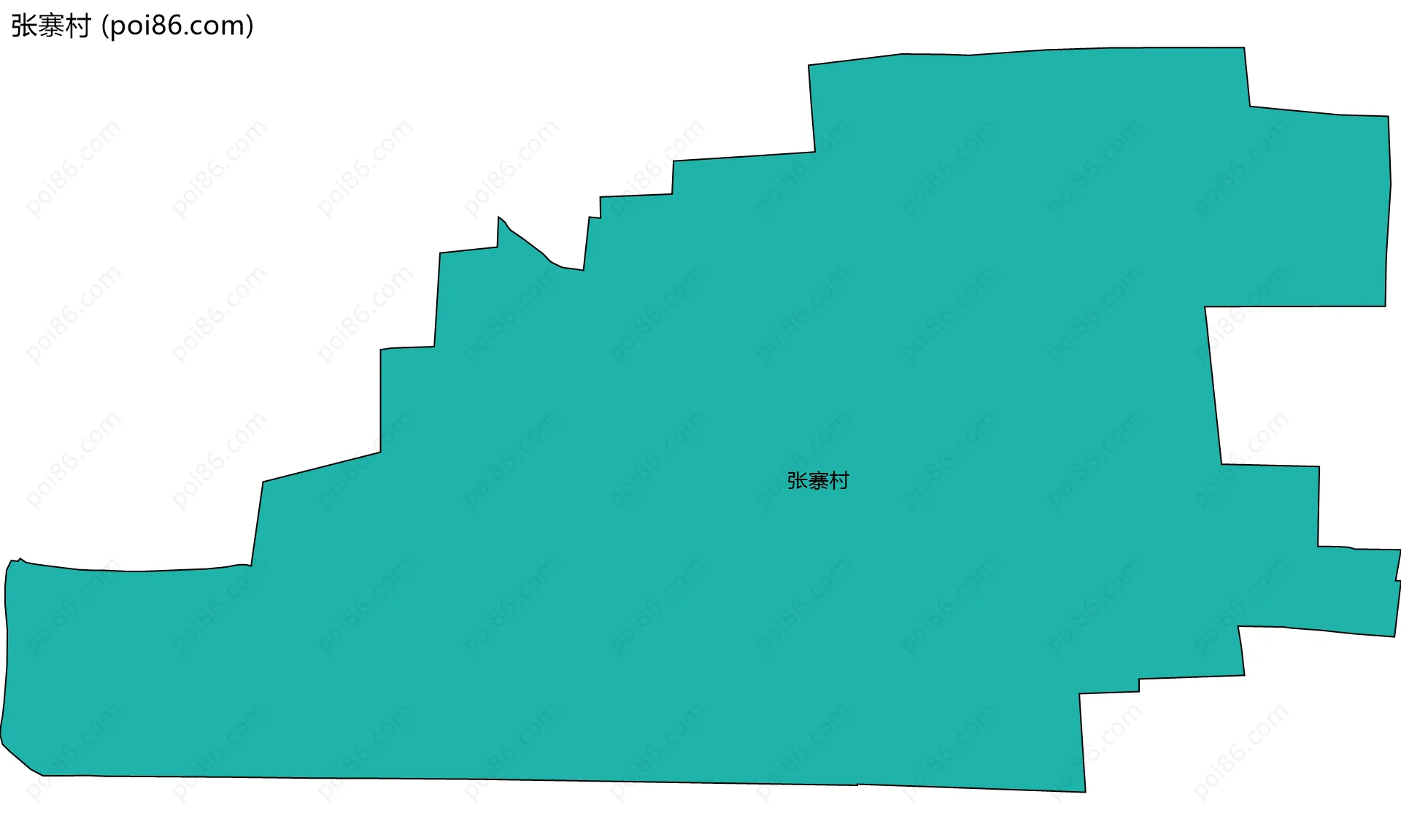 张寨村边界地图