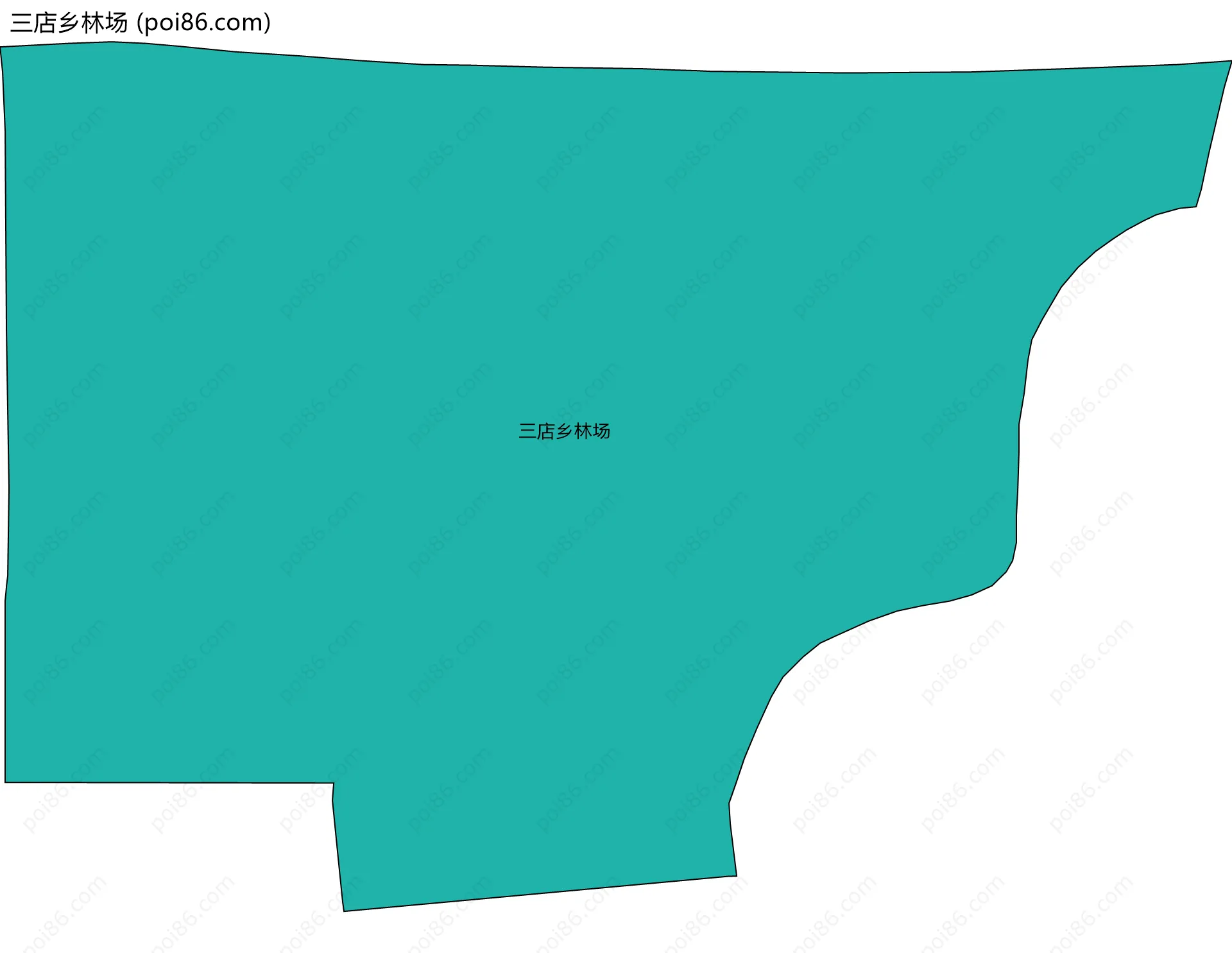三店乡林场边界地图