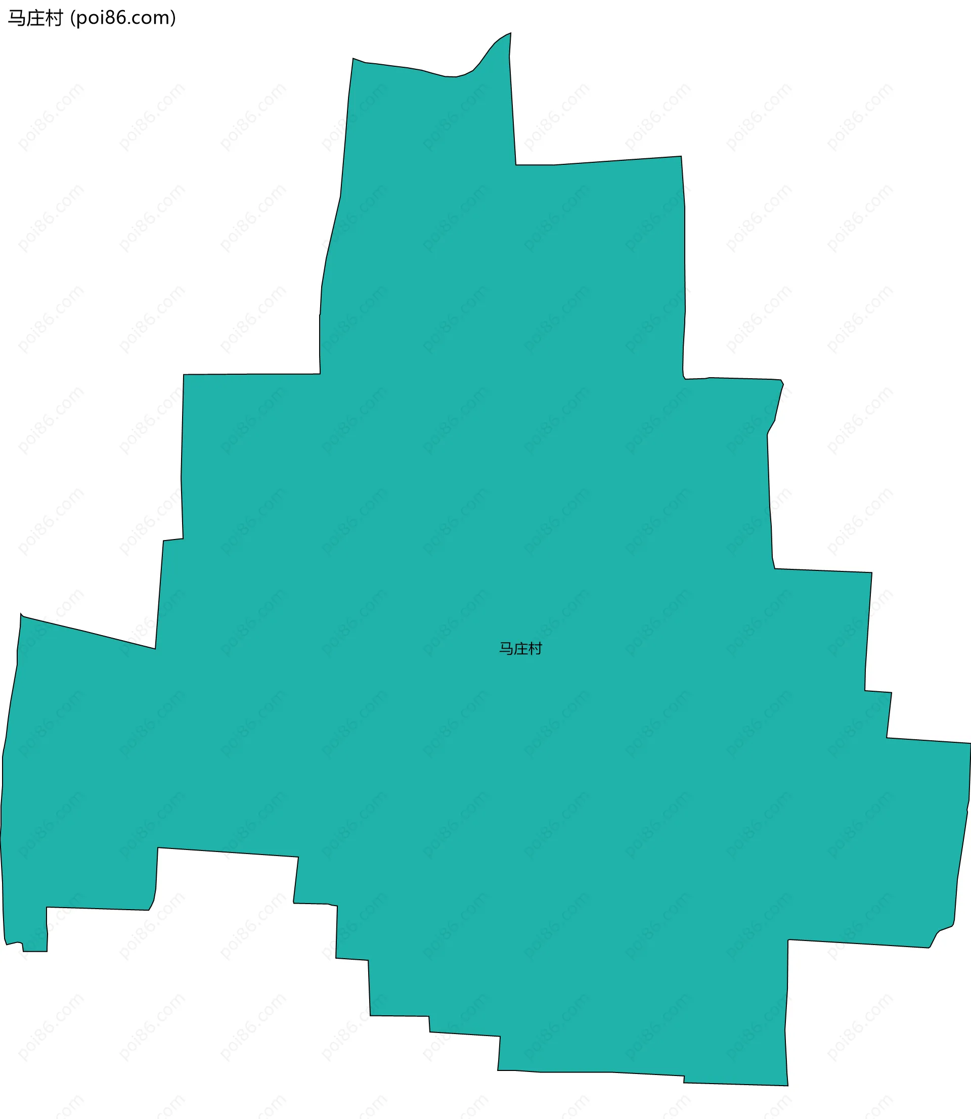 马庄村边界地图