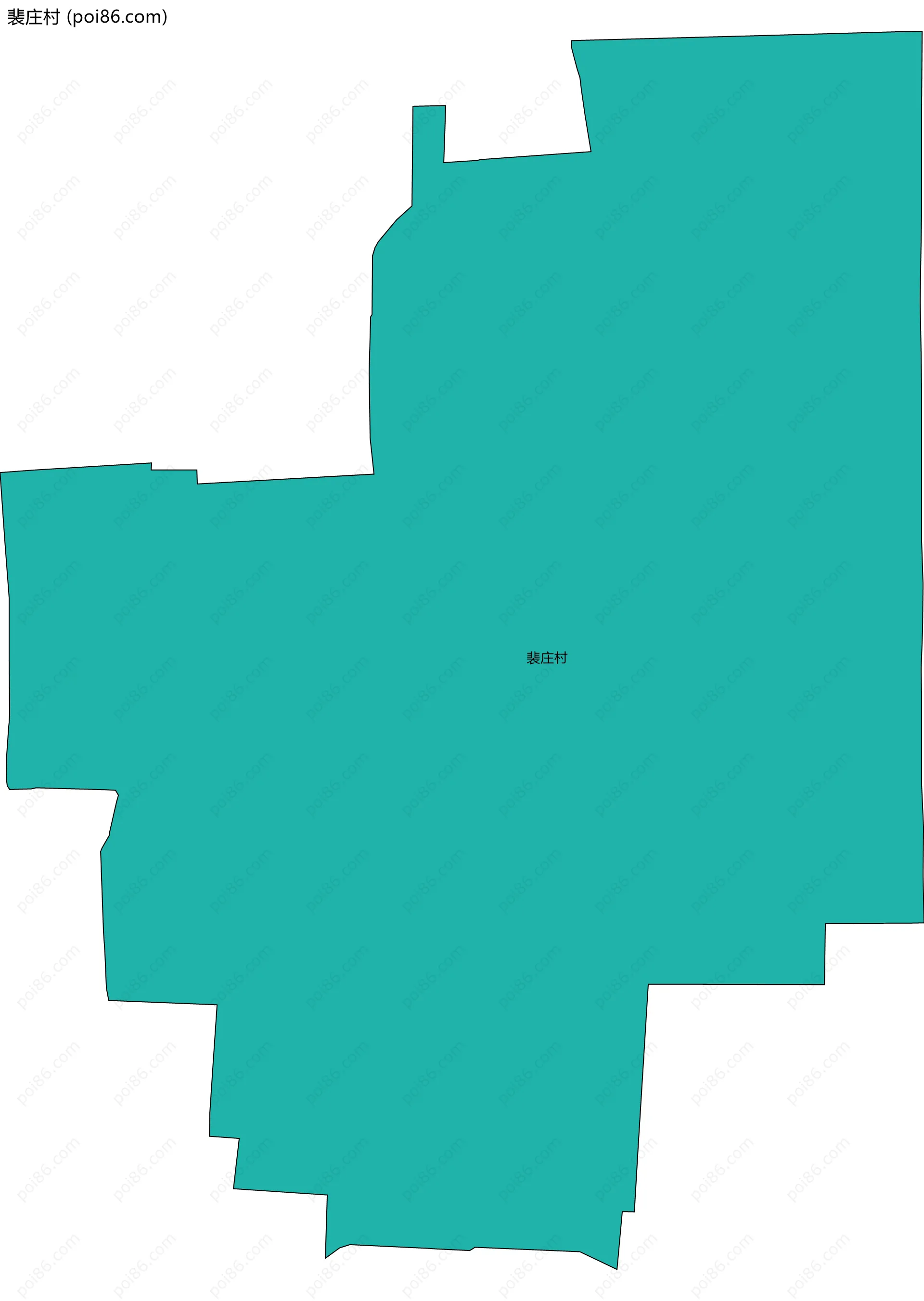 裴庄村边界地图