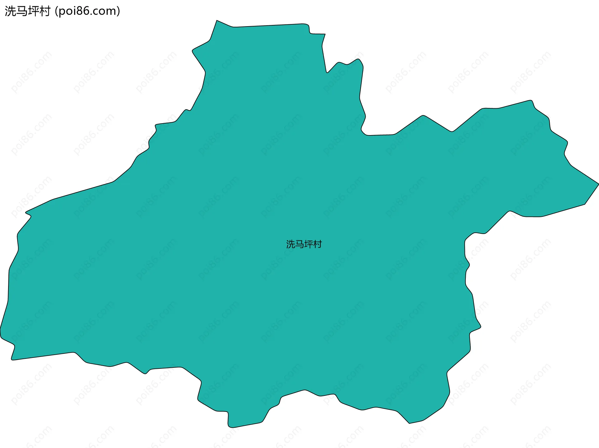 洗马坪村边界地图