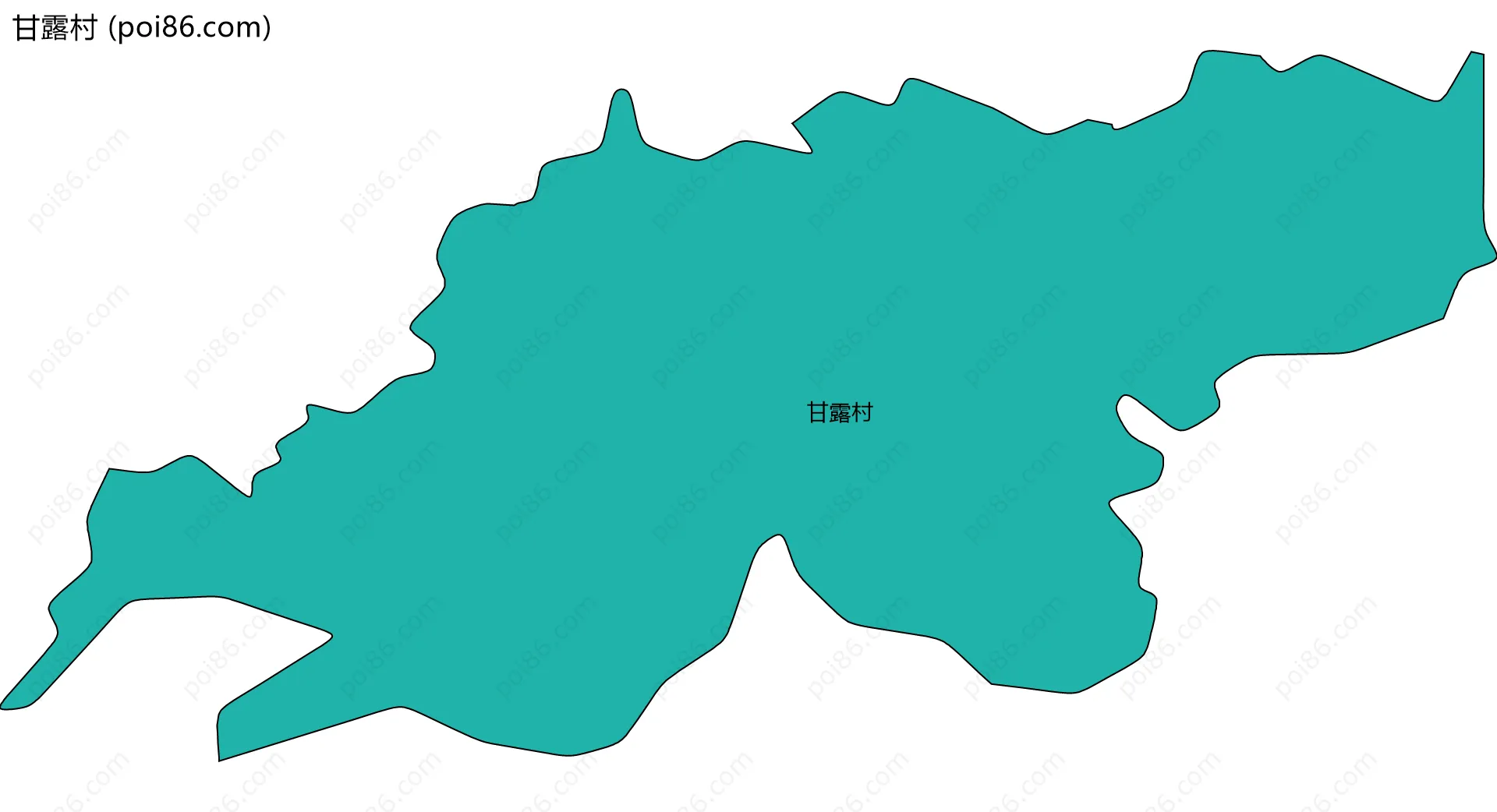 甘露村边界地图