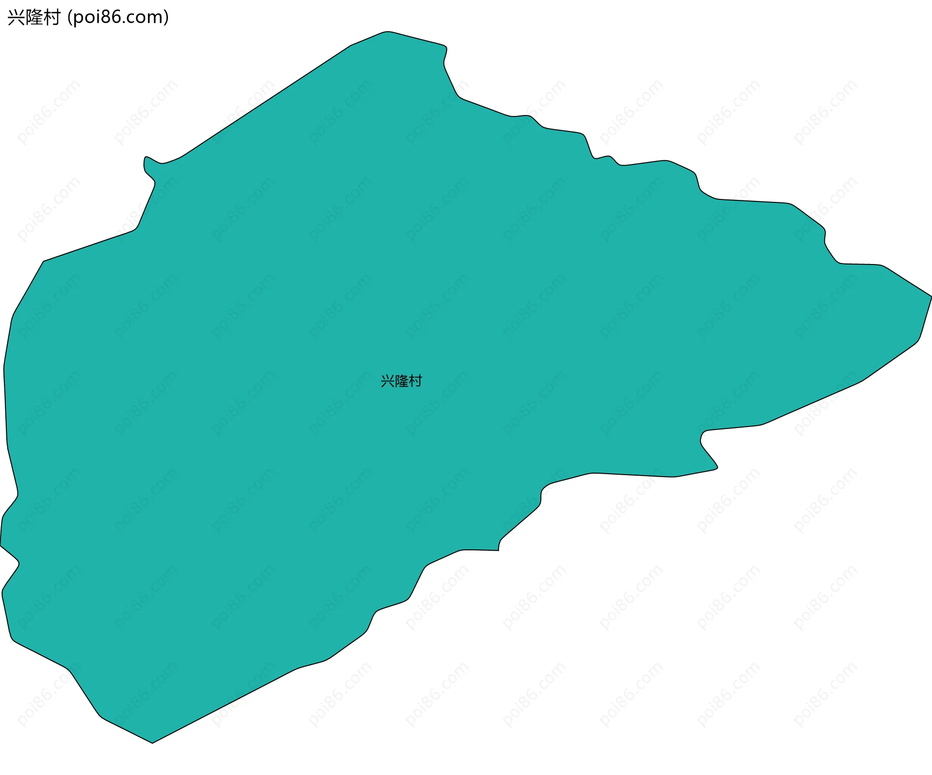 兴隆村边界地图