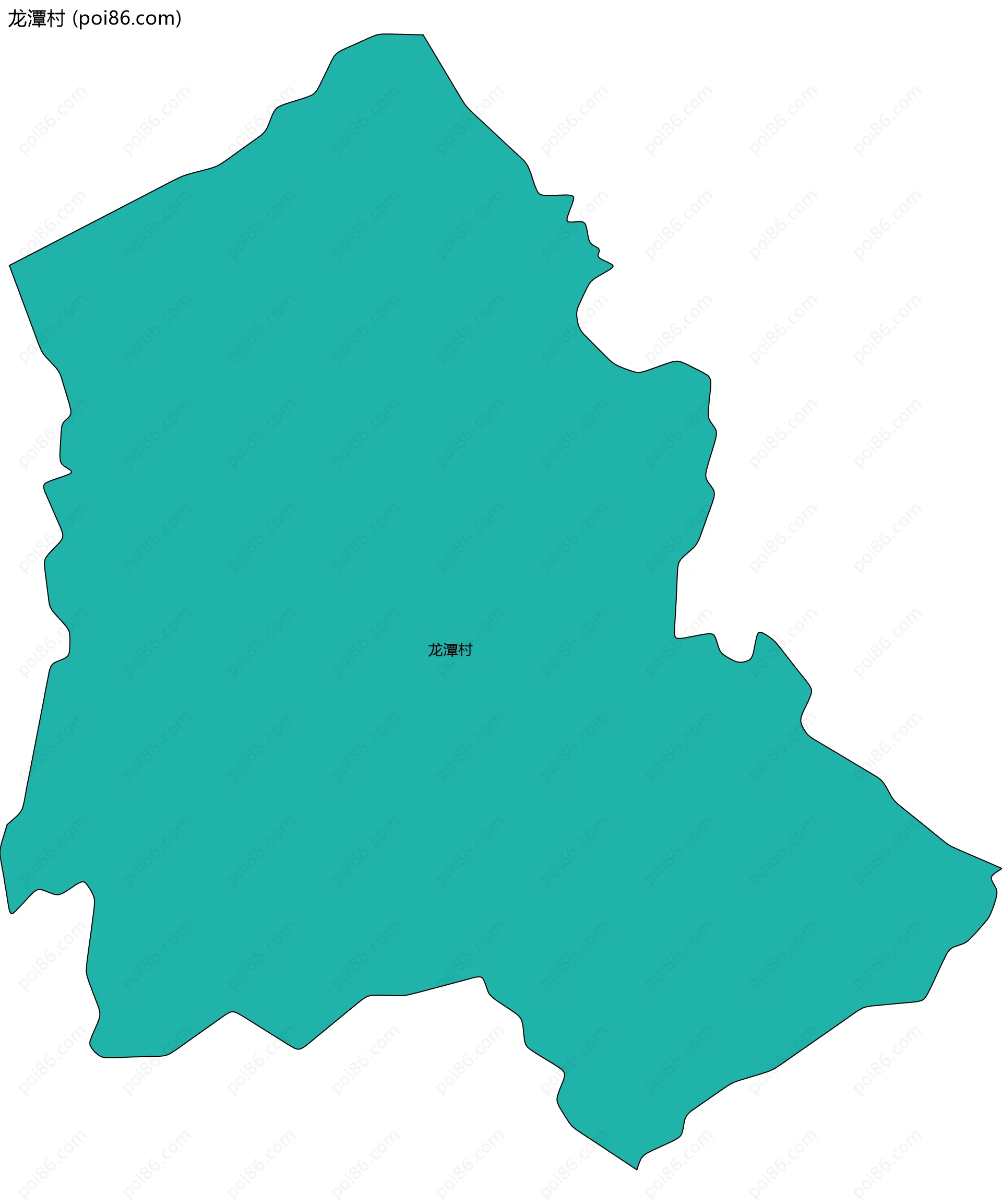 龙潭村边界地图