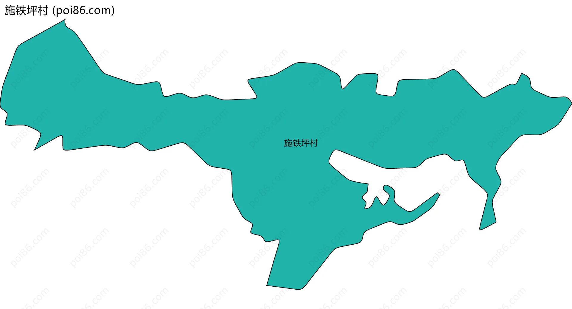 施铁坪村边界地图