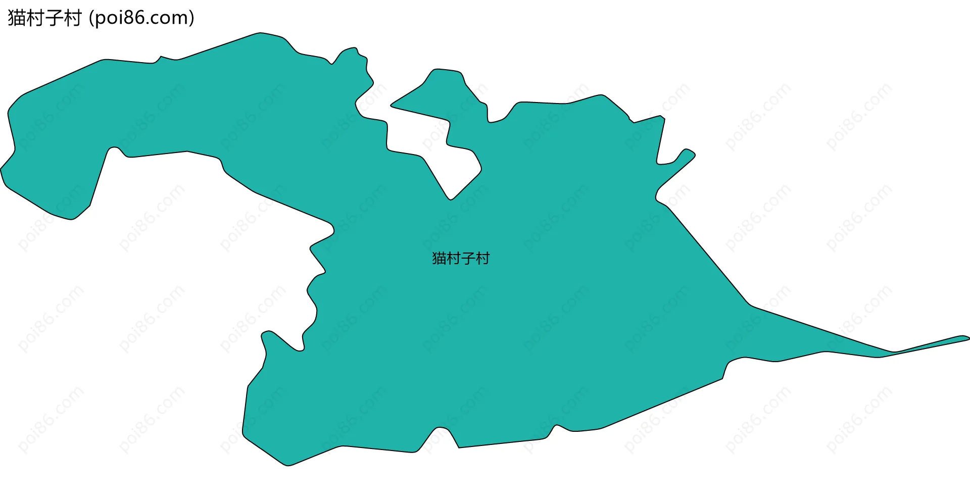 猫村子村边界地图