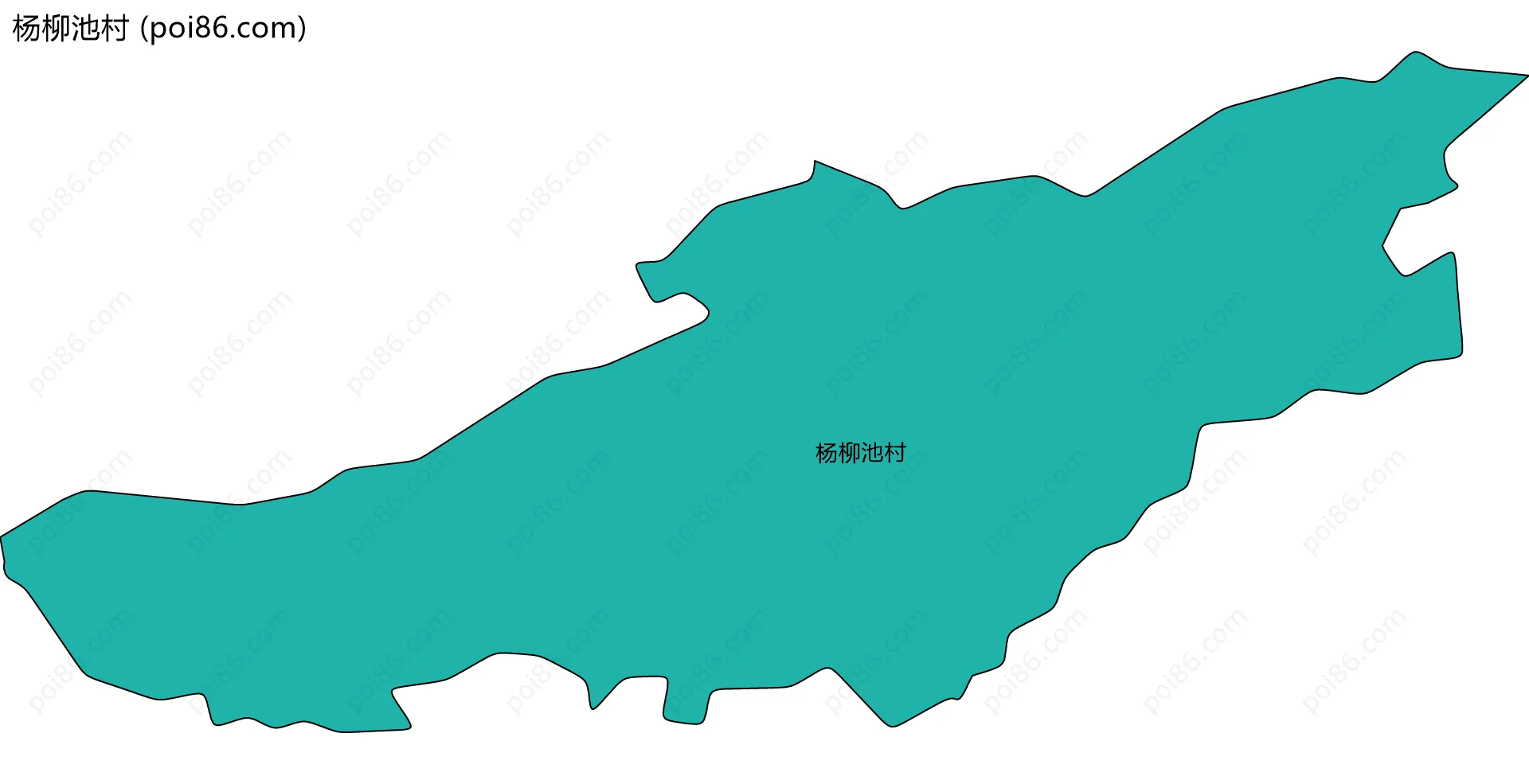 杨柳池村边界地图