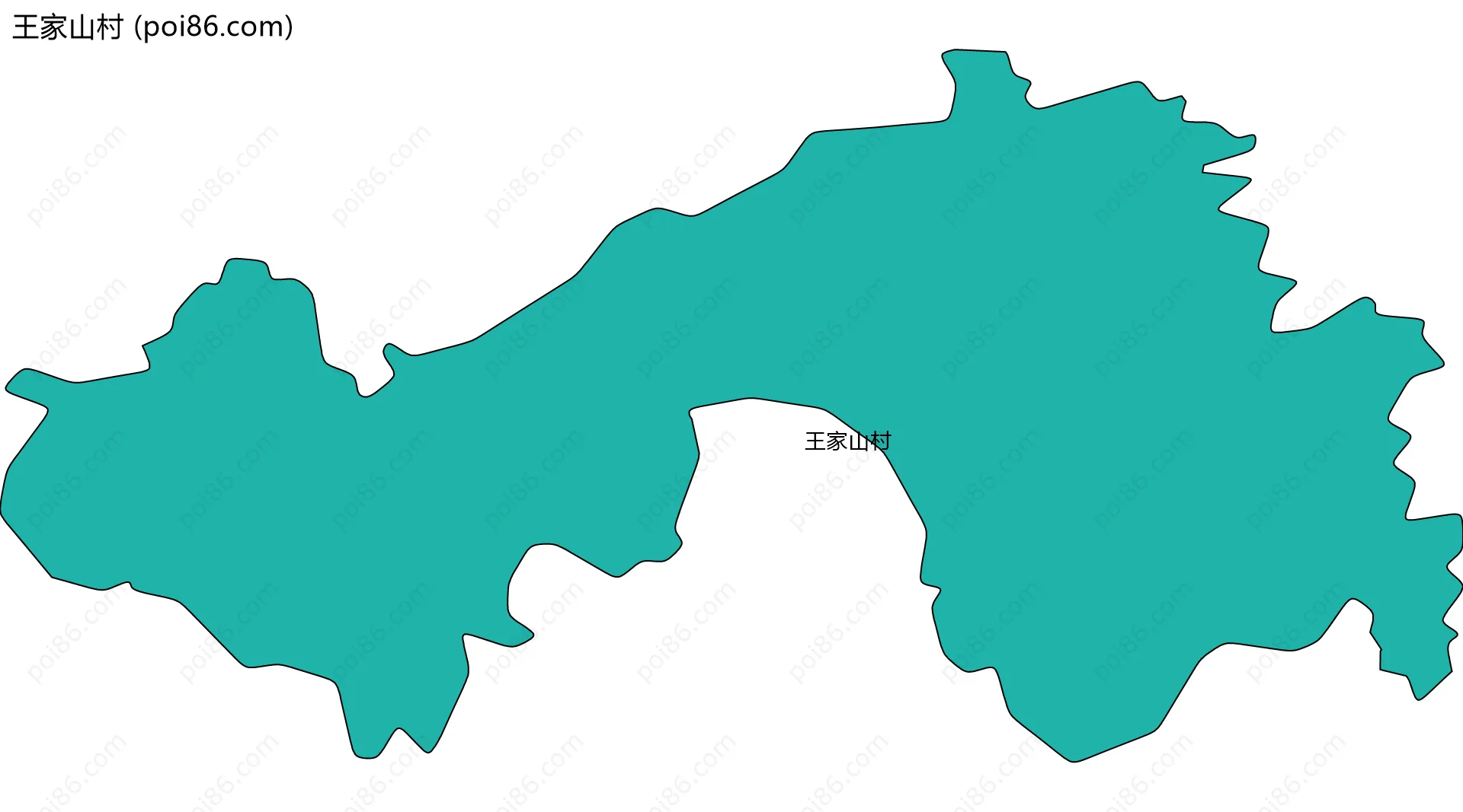 王家山村边界地图