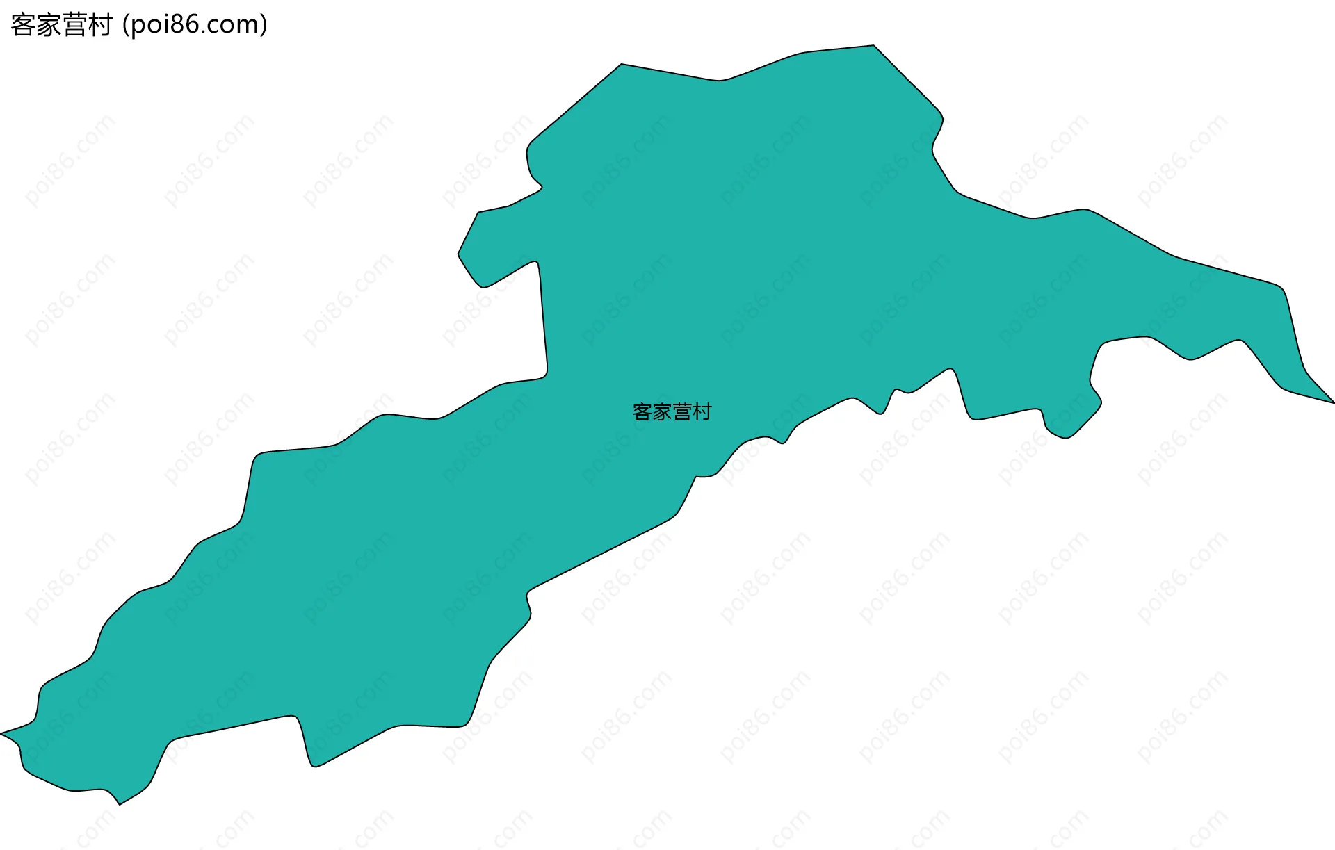 客家营村边界地图