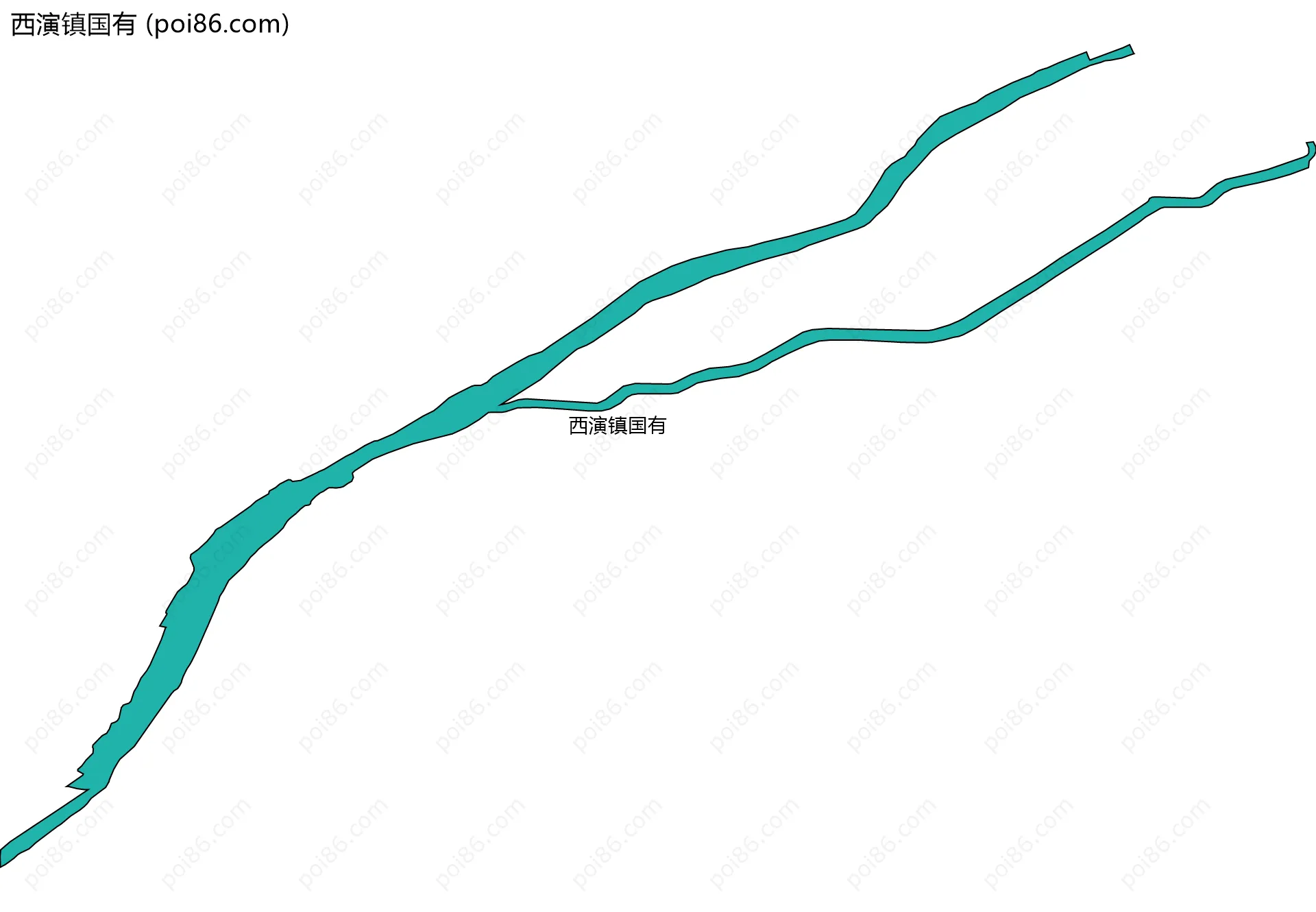 西演镇国有边界地图