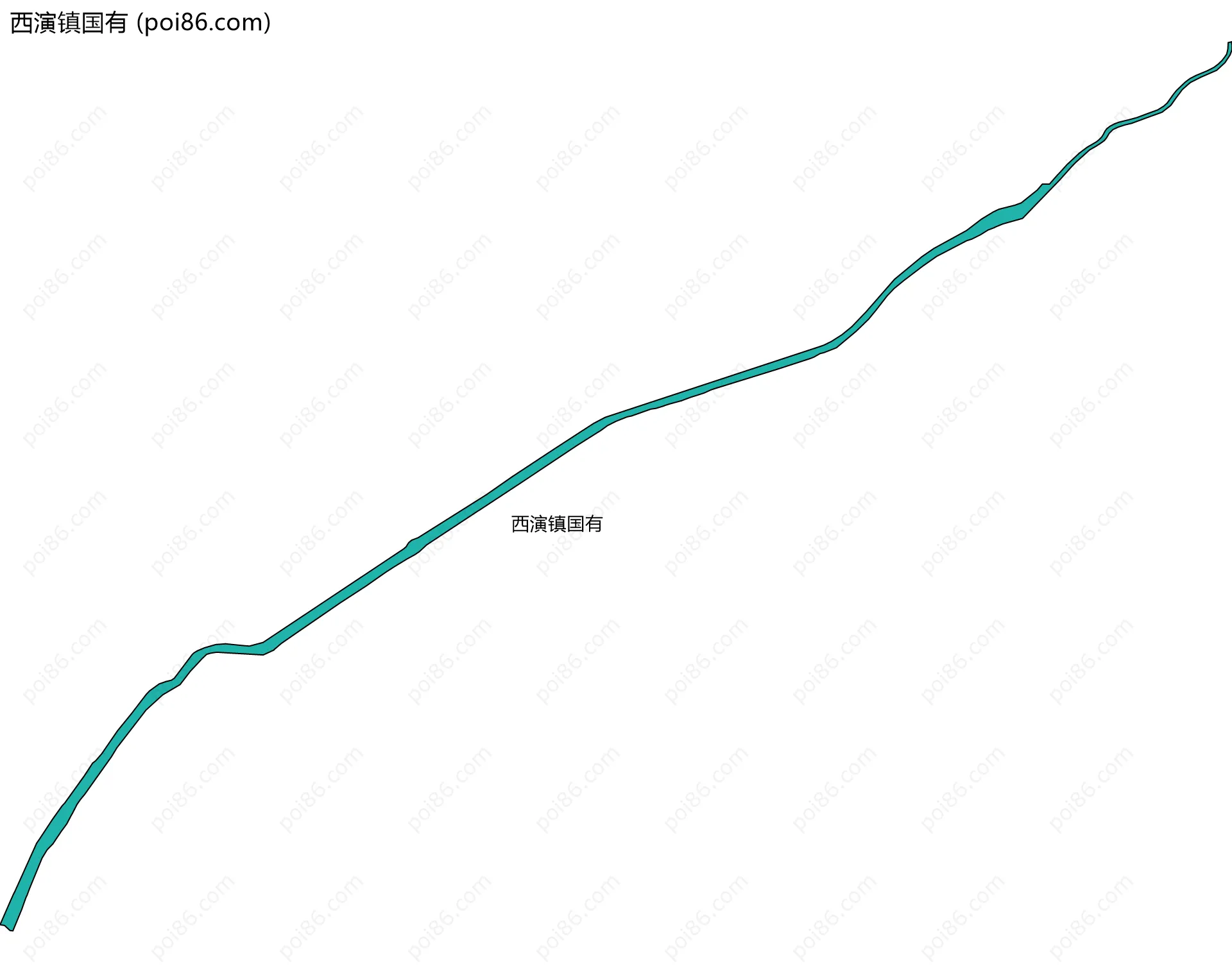 西演镇国有边界地图