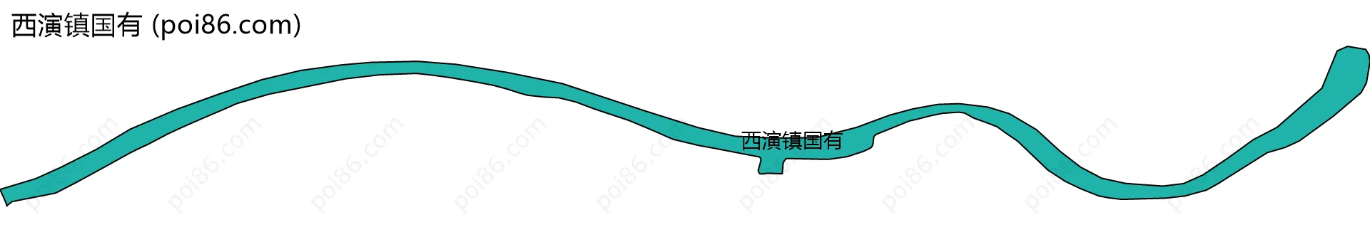 西演镇国有边界地图