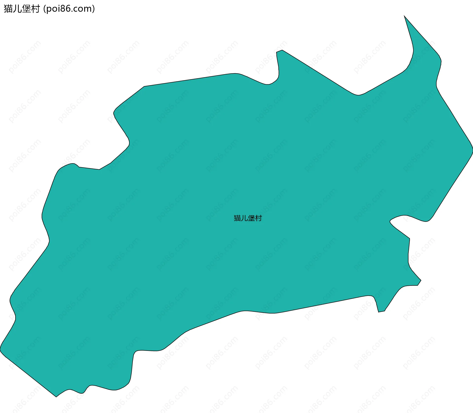 猫儿堡村边界地图