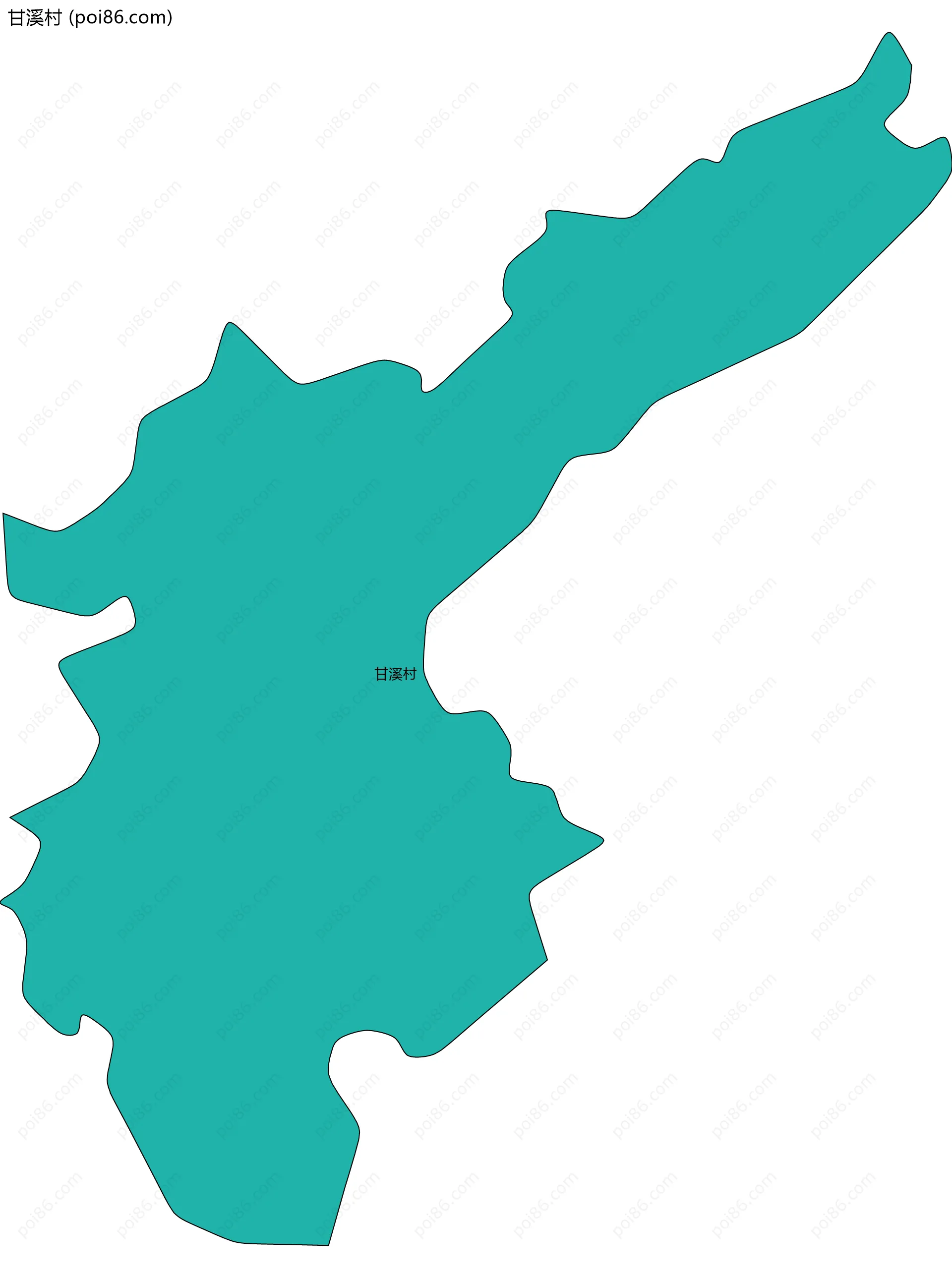 甘溪村边界地图