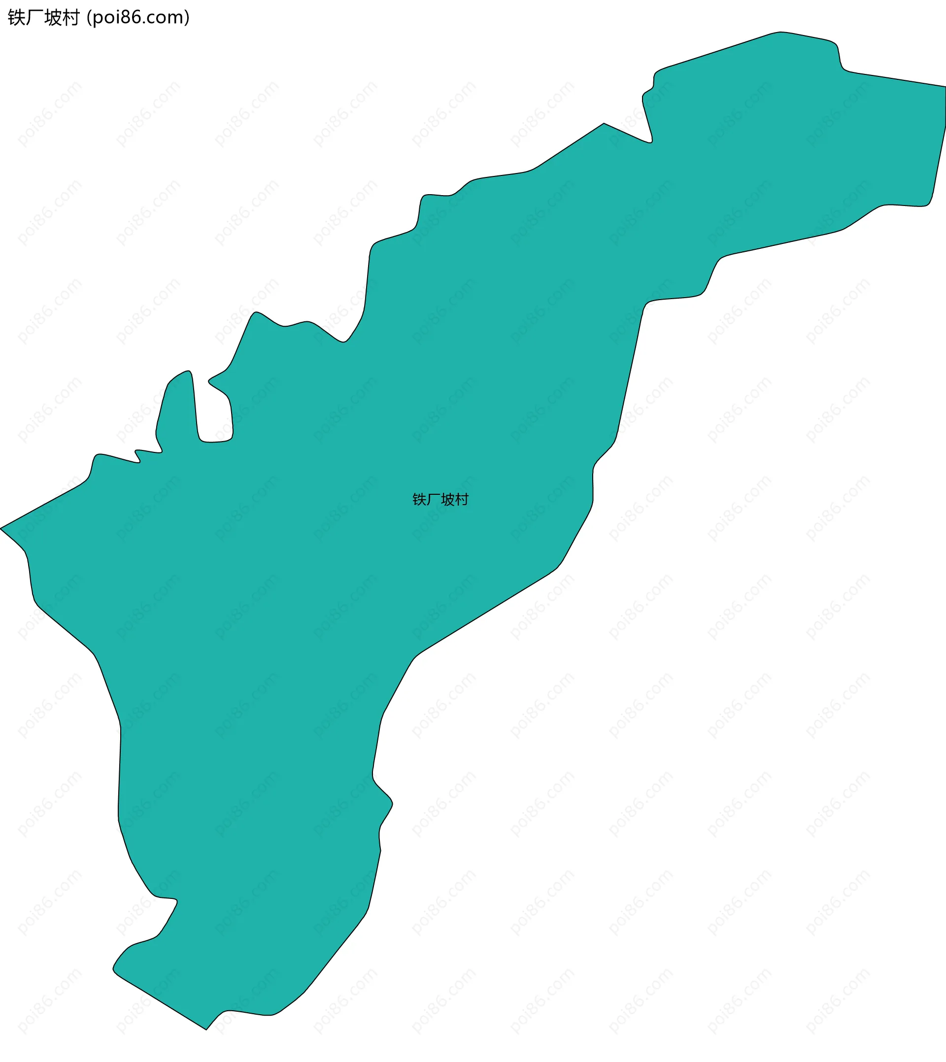 铁厂坡村边界地图