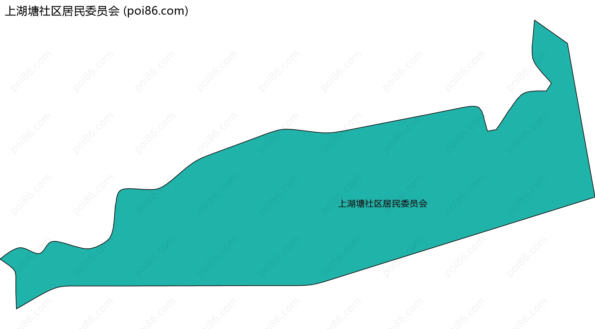 上湖塘社区居民委员会边界地图