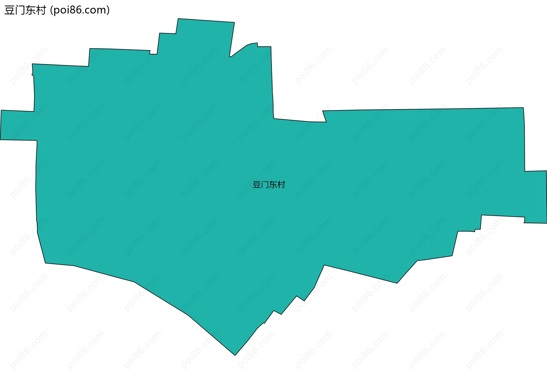 豆门东村边界地图