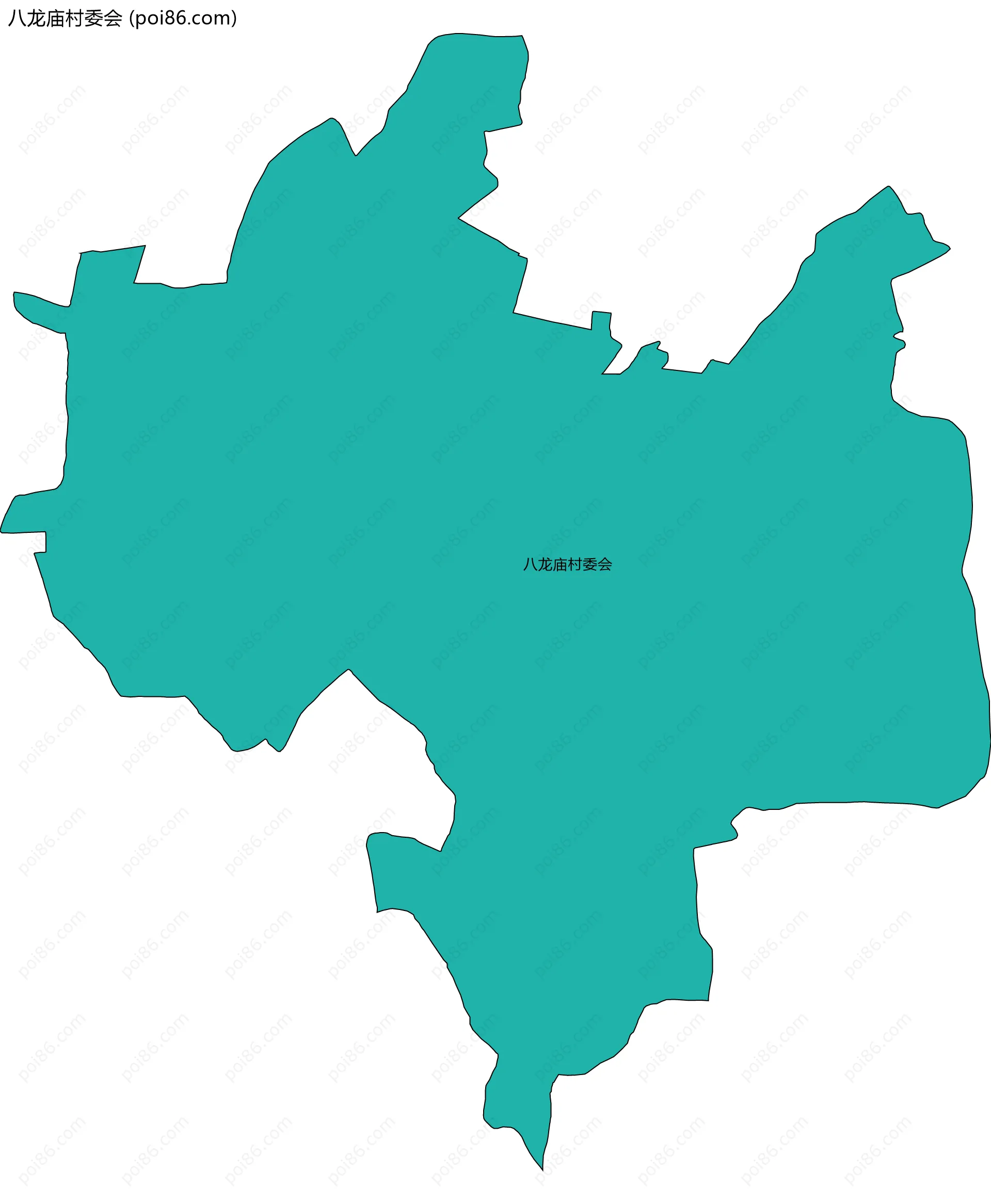 八龙庙村委会边界地图