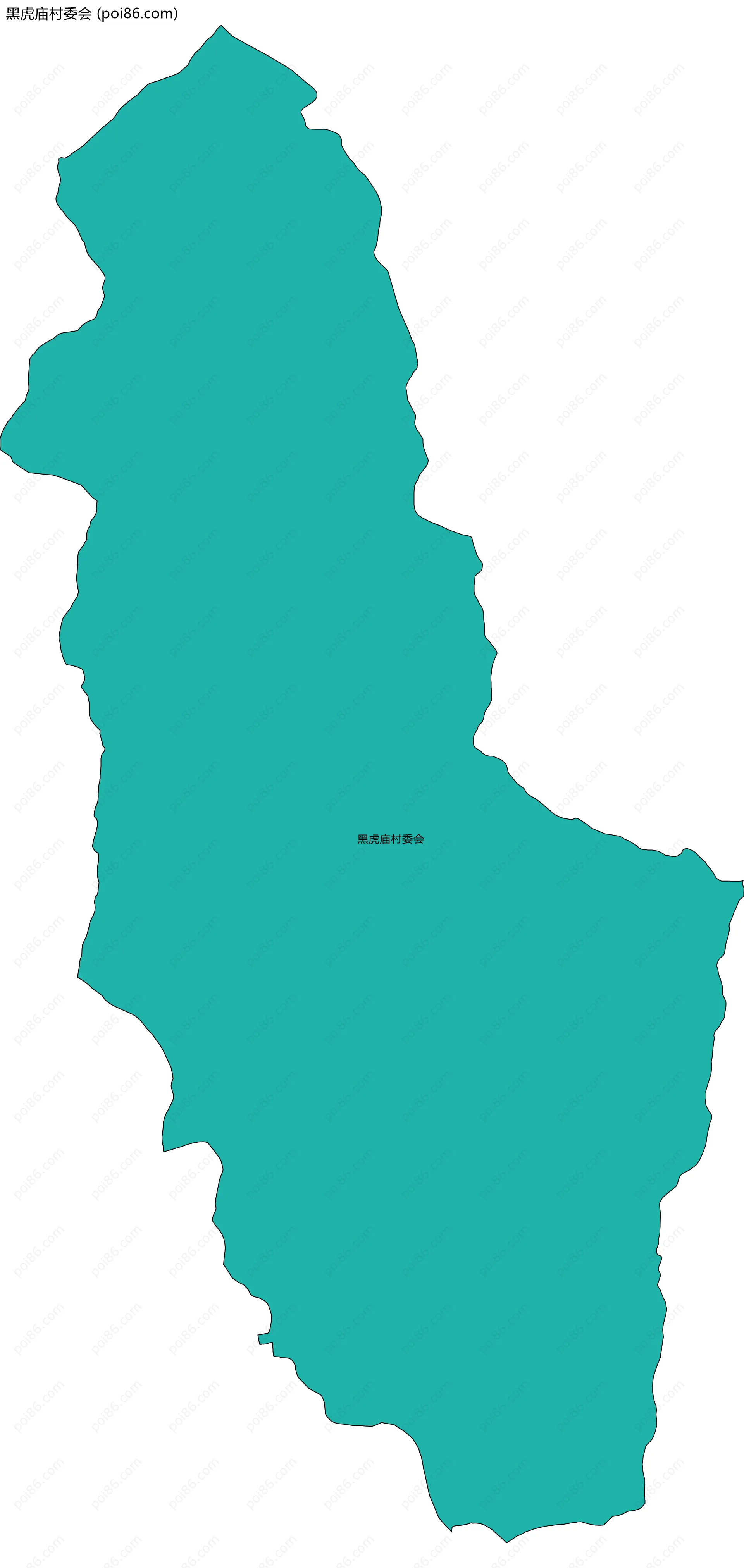 黑虎庙村委会边界地图