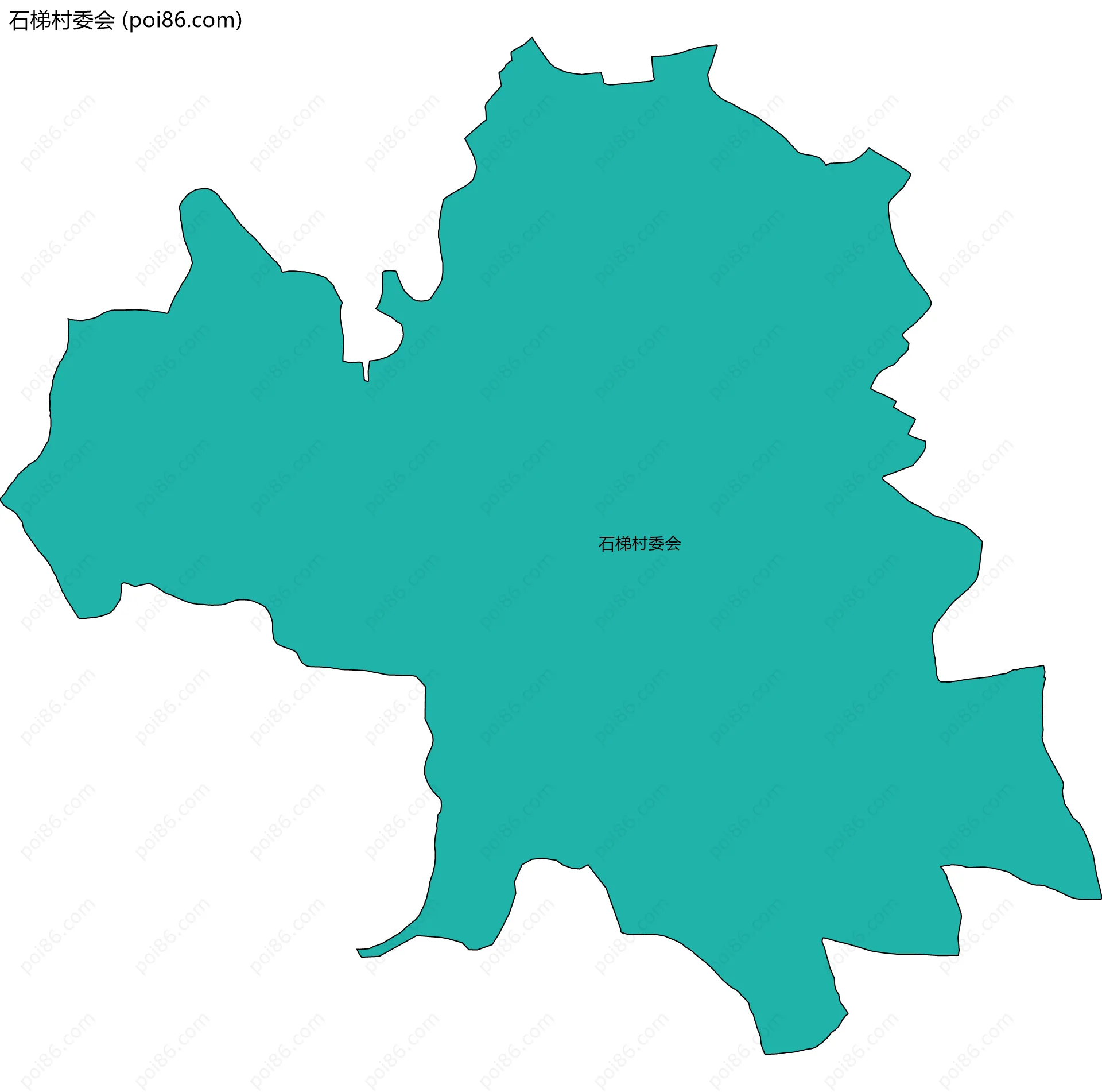 石梯村委会边界地图