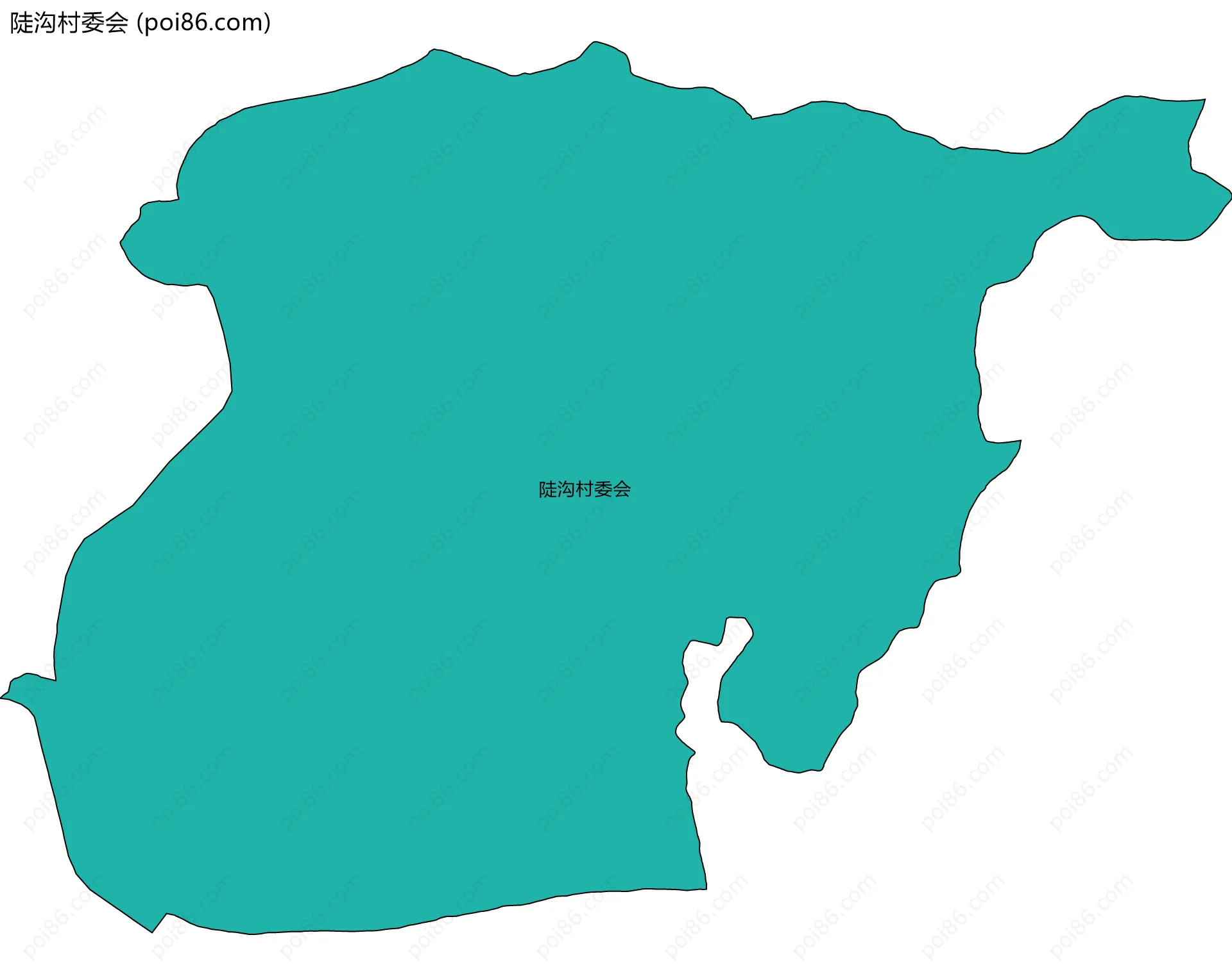 陡沟村委会边界地图