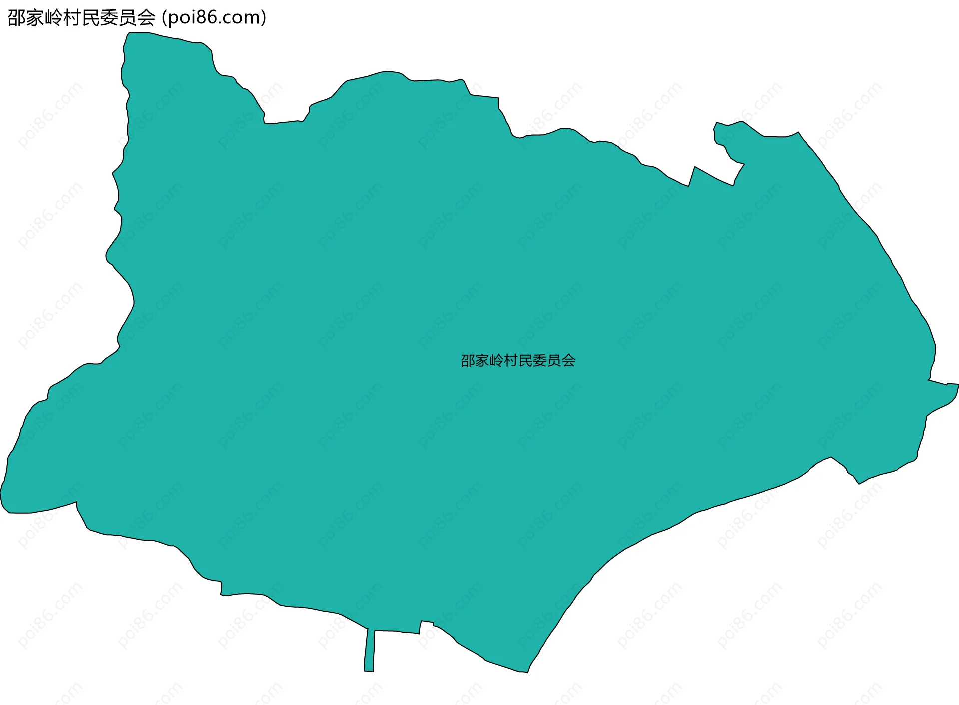 邵家岭村民委员会边界地图