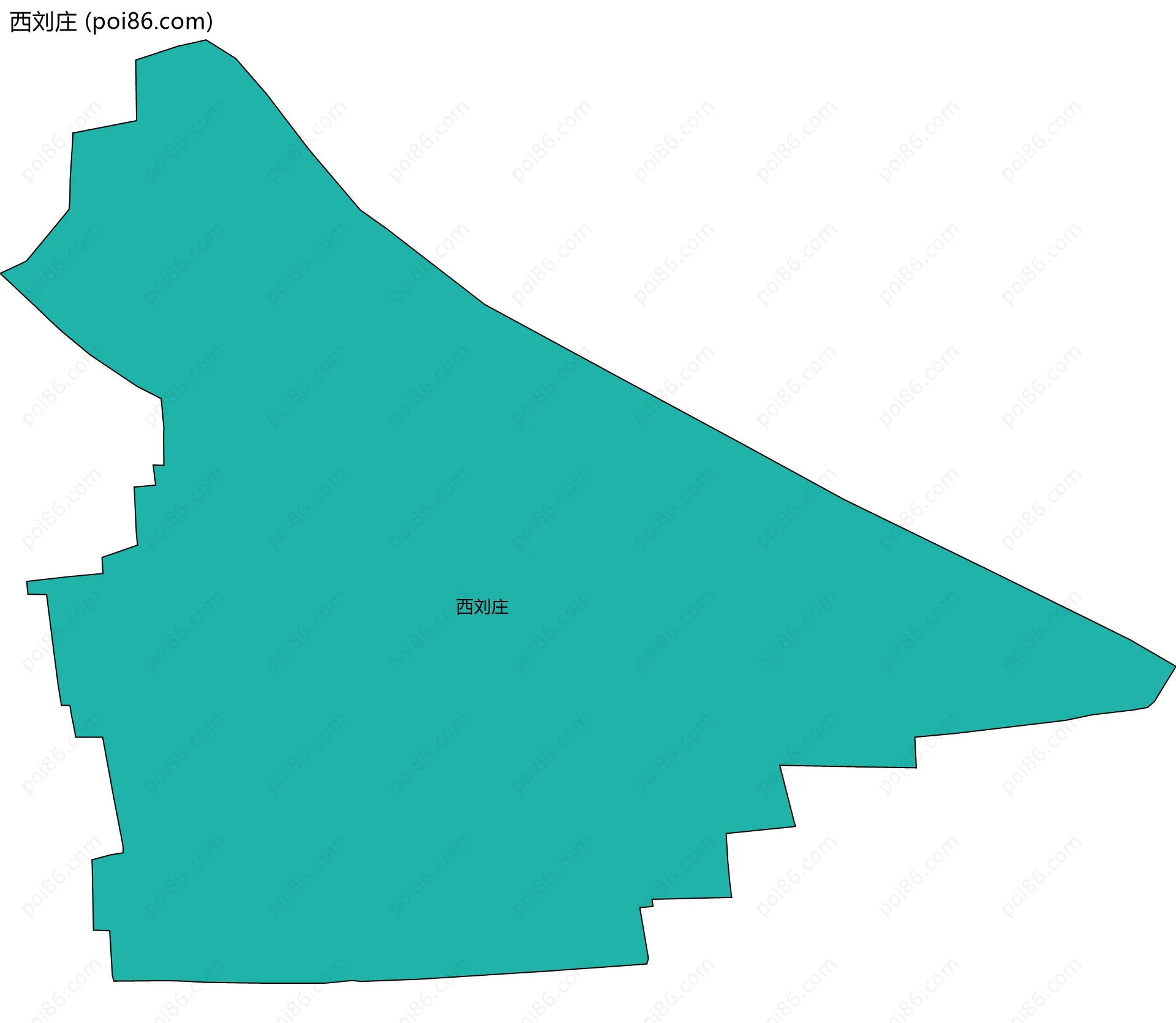 西刘庄边界地图