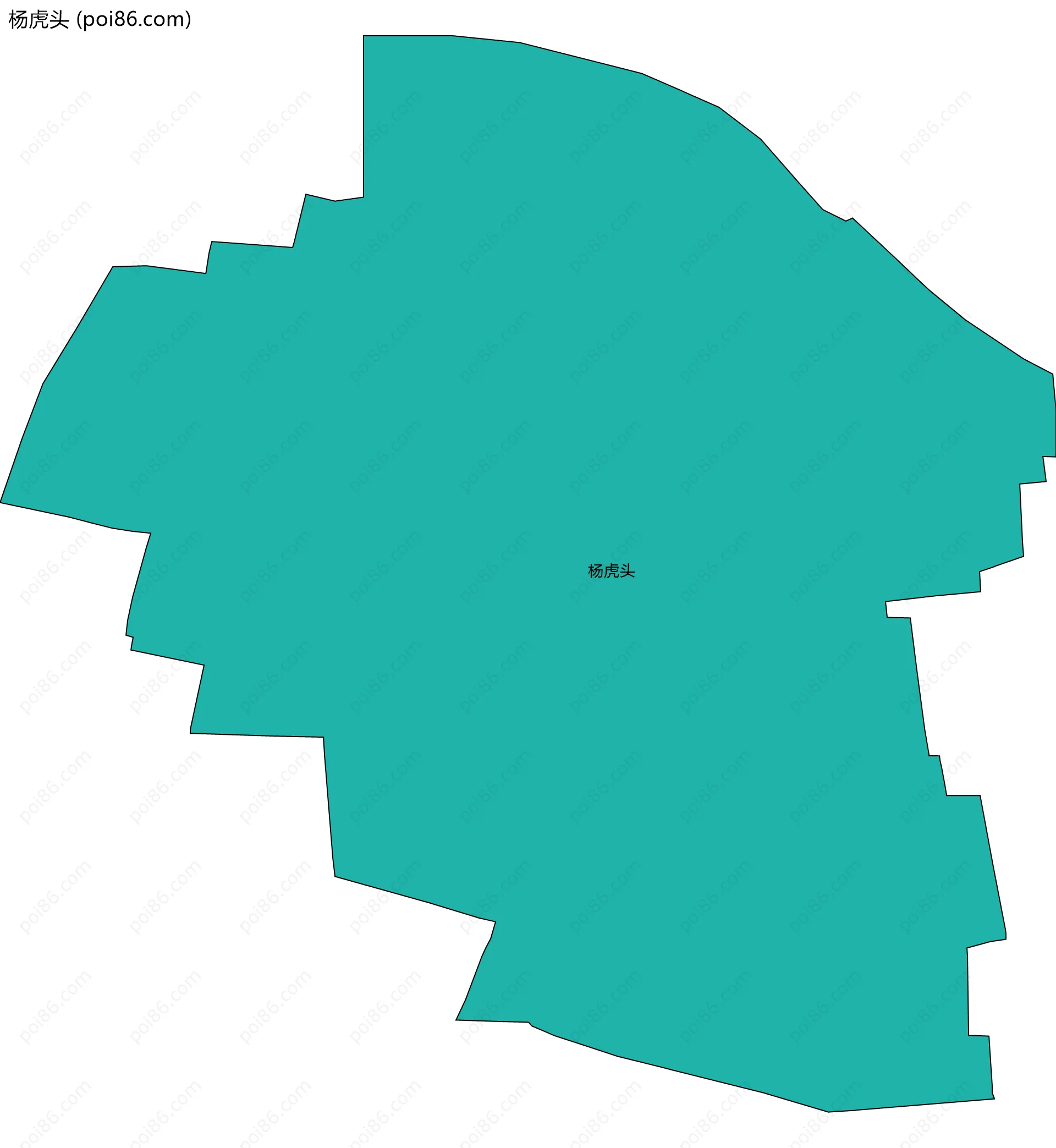 杨虎头边界地图