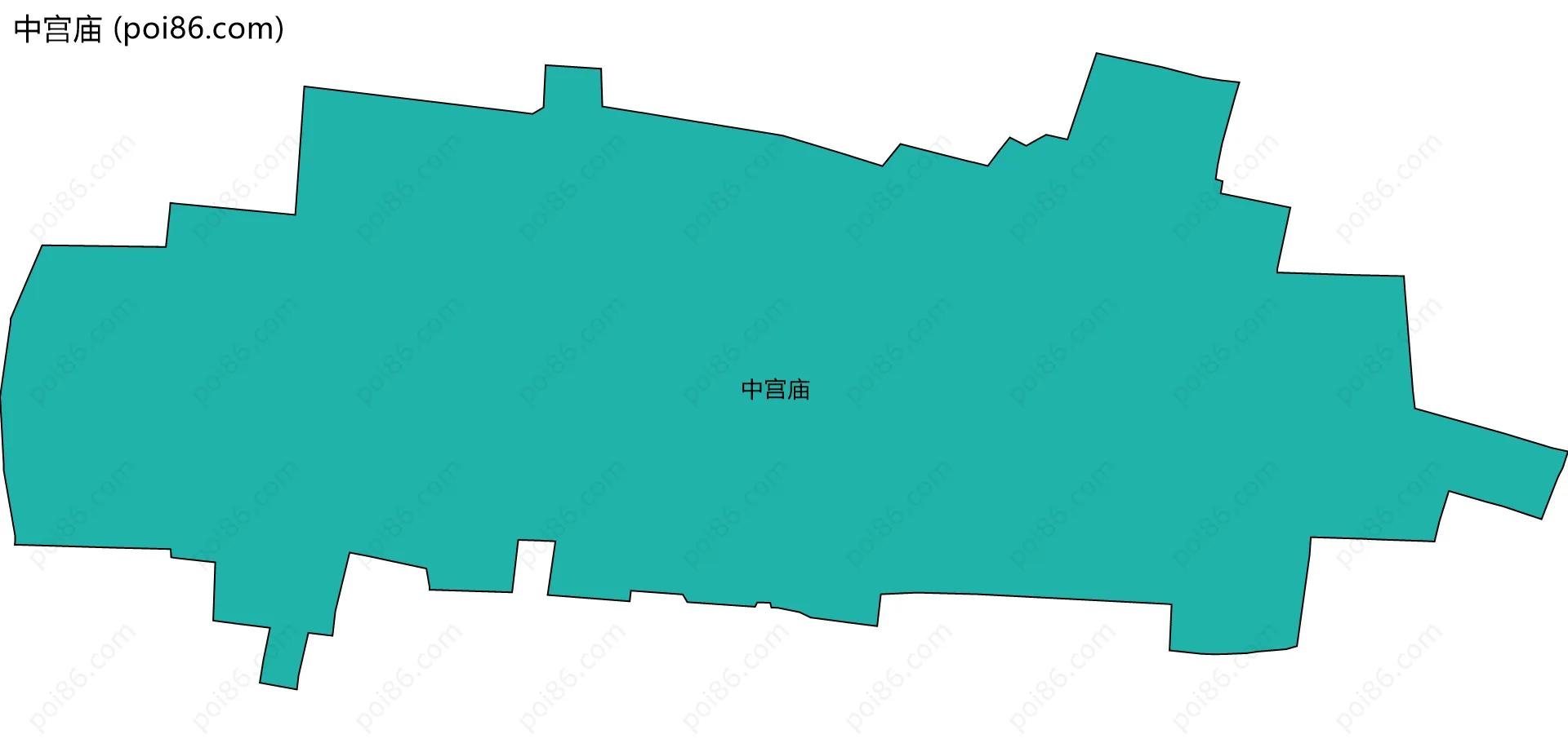 中宫庙边界地图