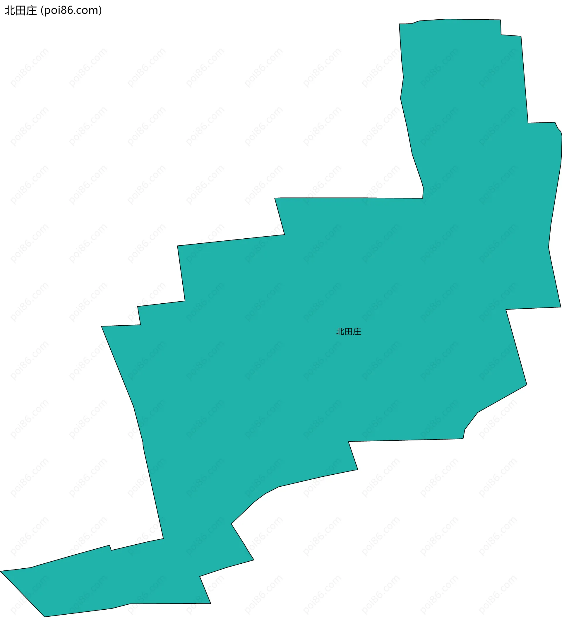 北田庄边界地图