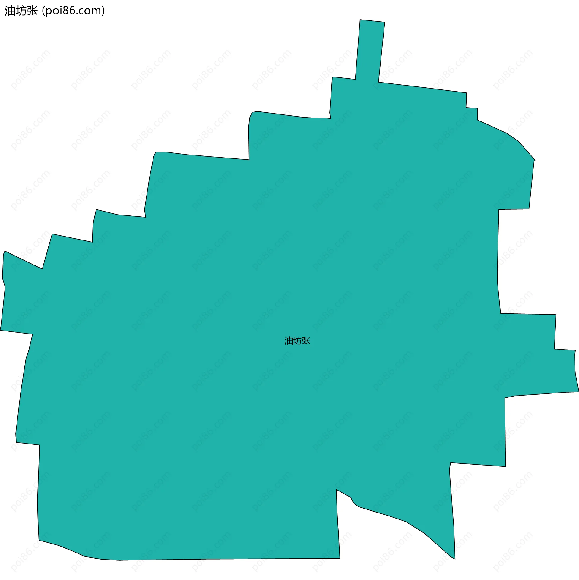 油坊张边界地图