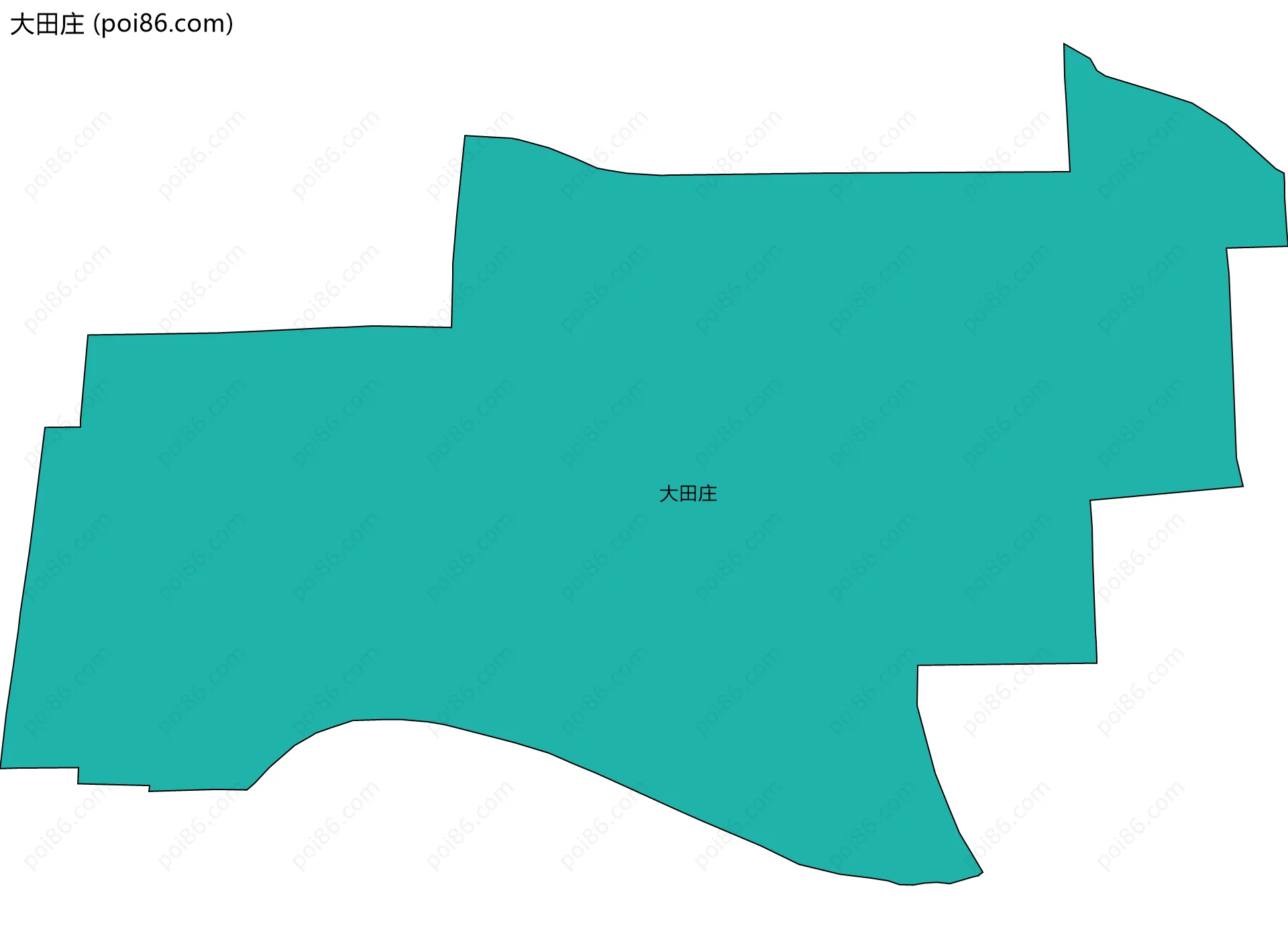 大田庄边界地图