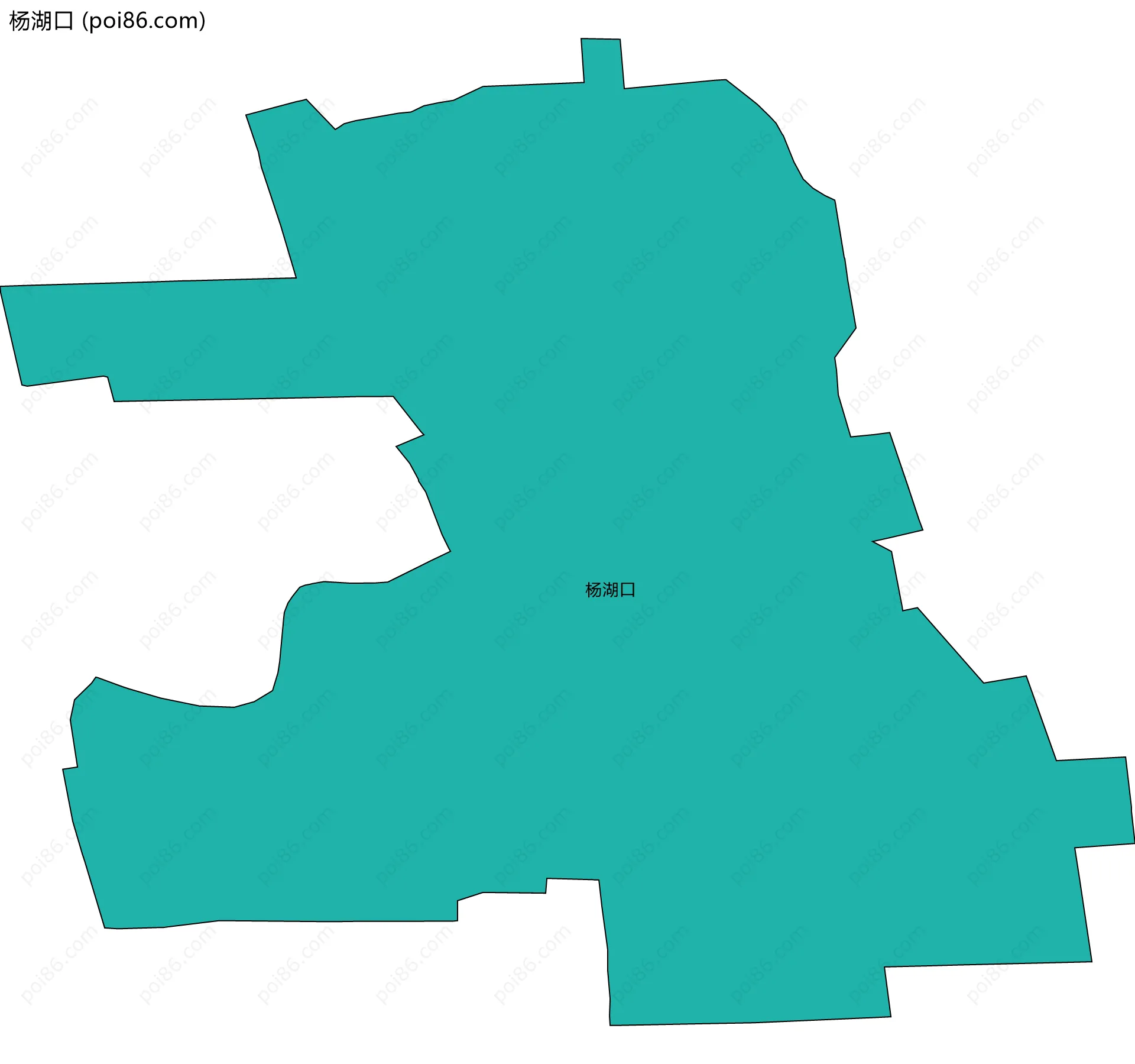 杨湖口边界地图