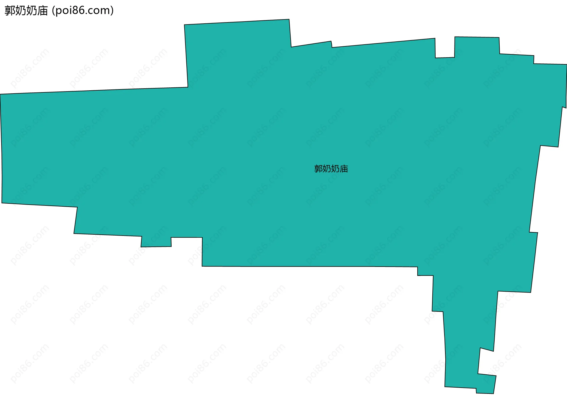 郭奶奶庙边界地图