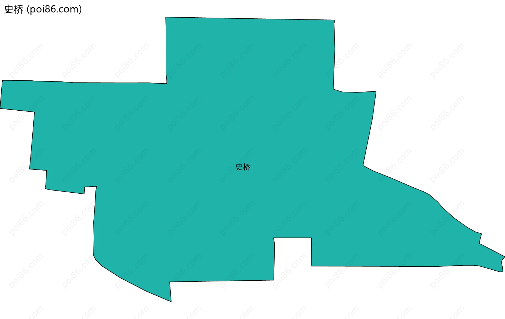 史桥边界地图