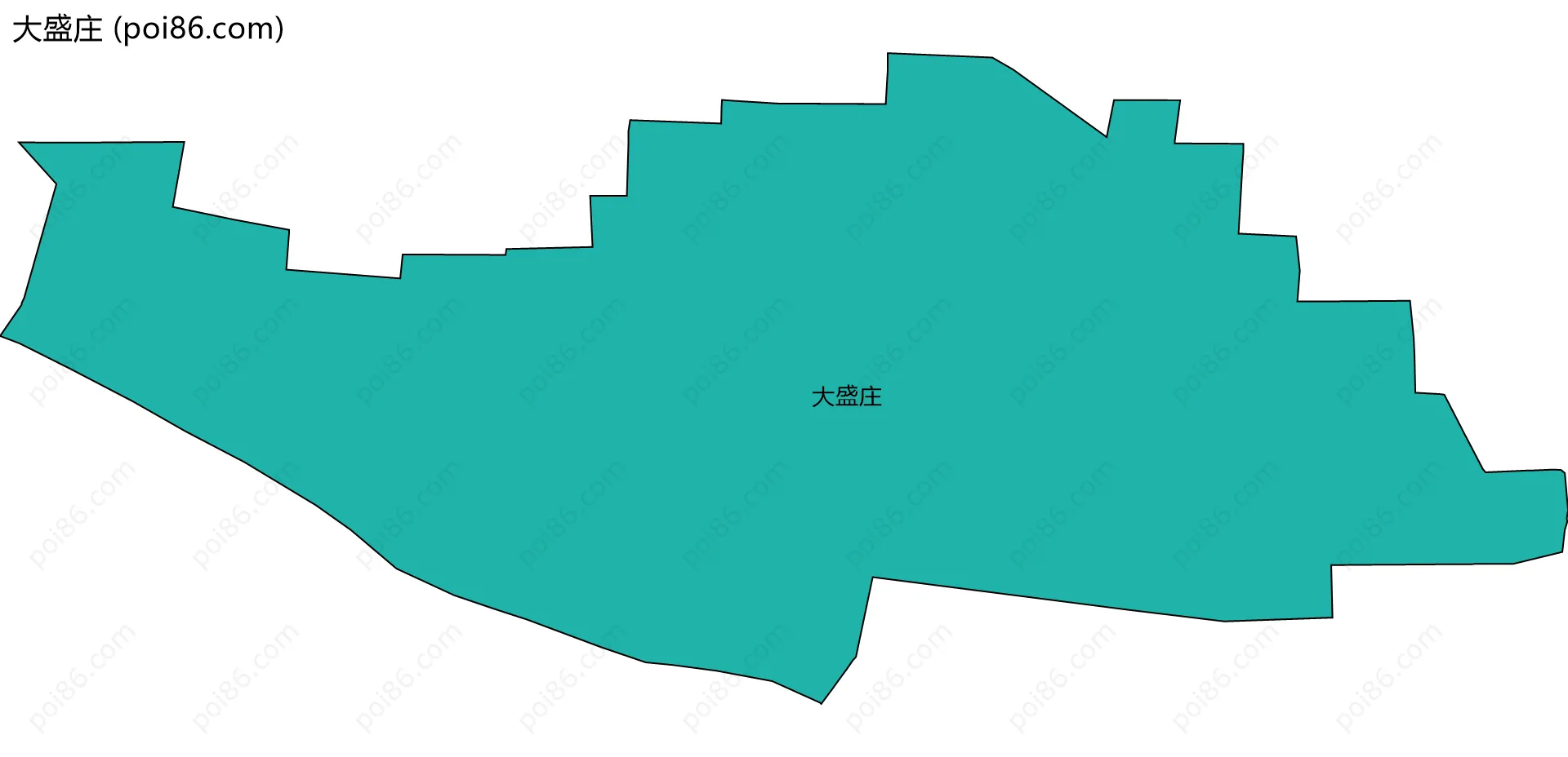 大盛庄边界地图