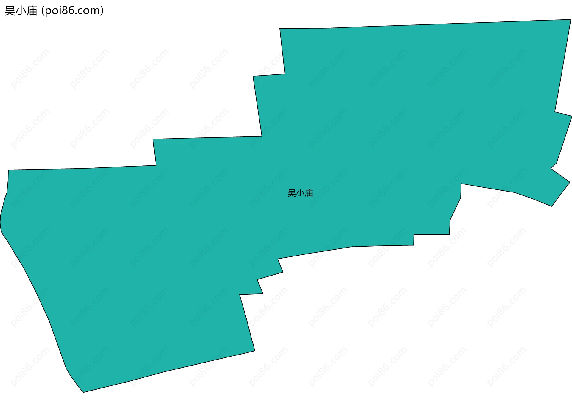 吴小庙边界地图