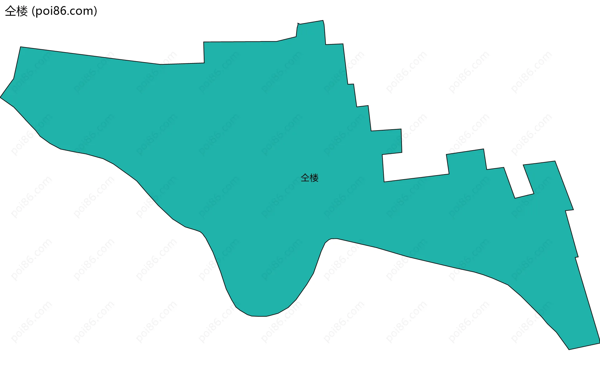 仝楼边界地图